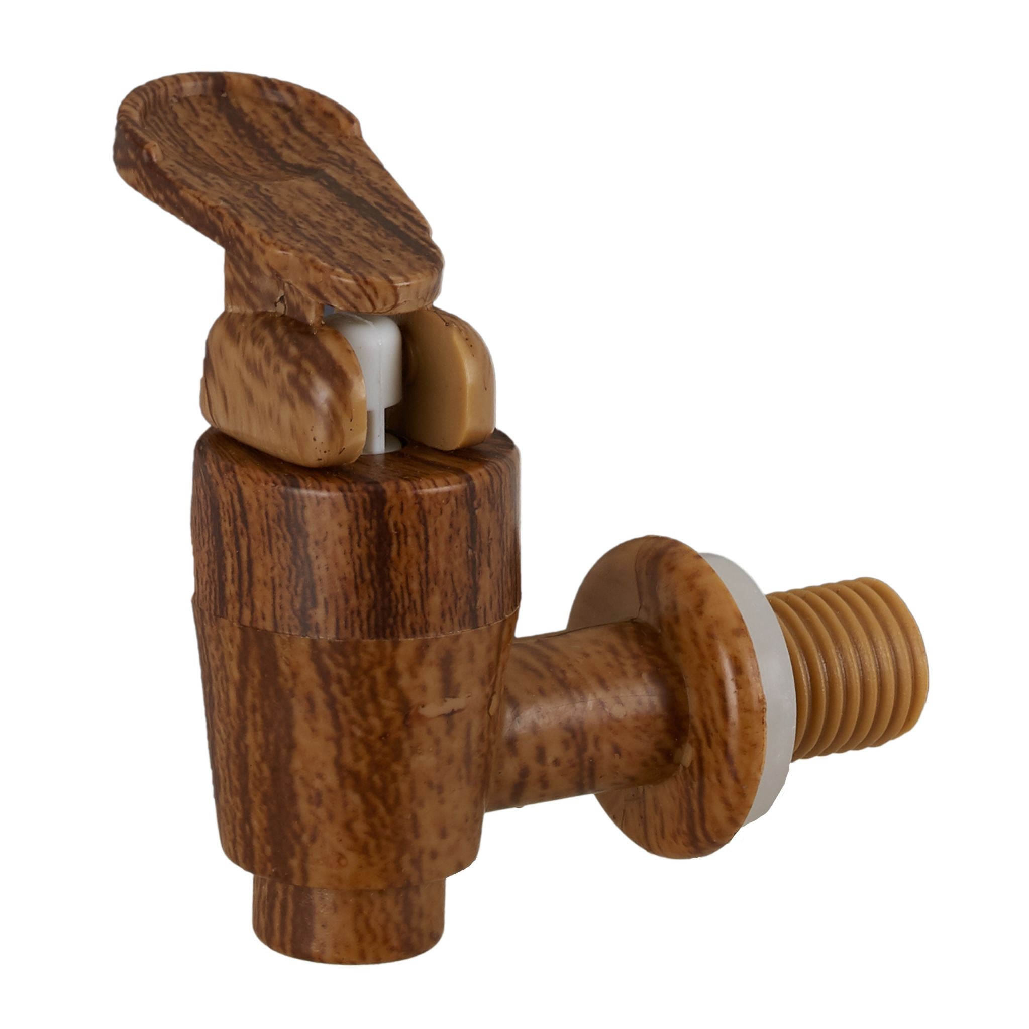 Holzfass 1,25L Dunkelbraun-Hellbraun von Relaxdays