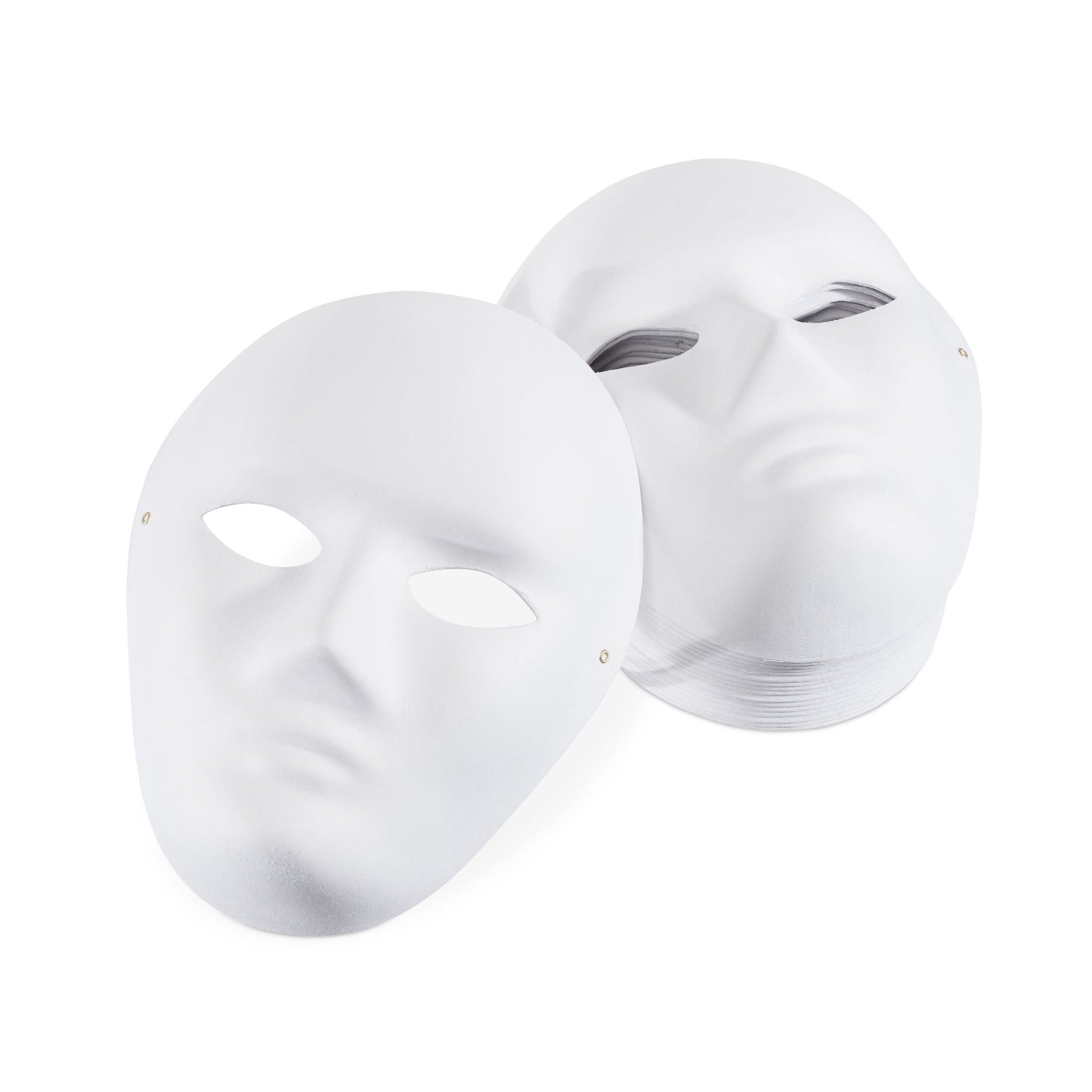 Maske weiss 20er-Set Weiss von Relaxdays