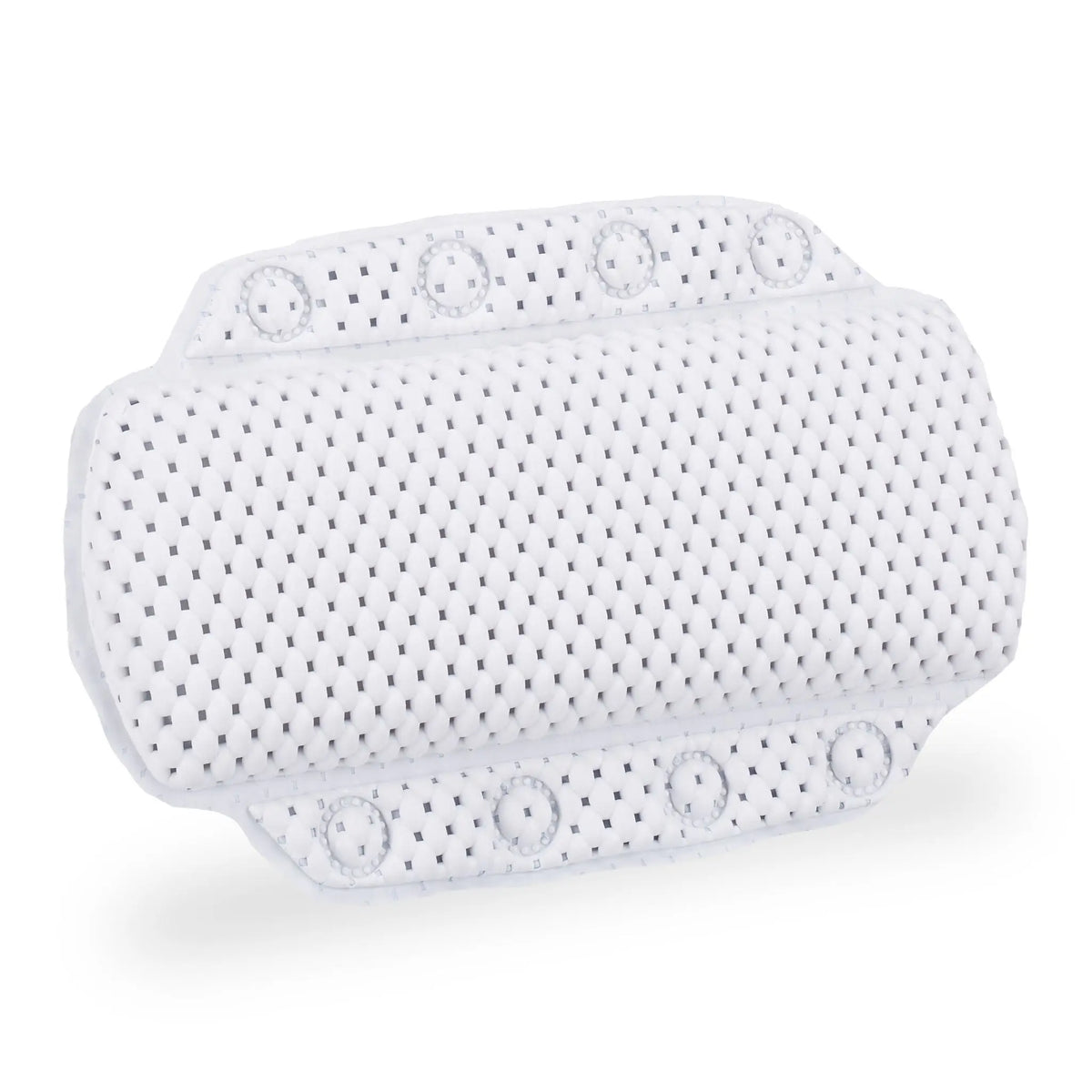 Badewannenkissen mit Saugnäpfen Weiss-Transparent von Relaxdays