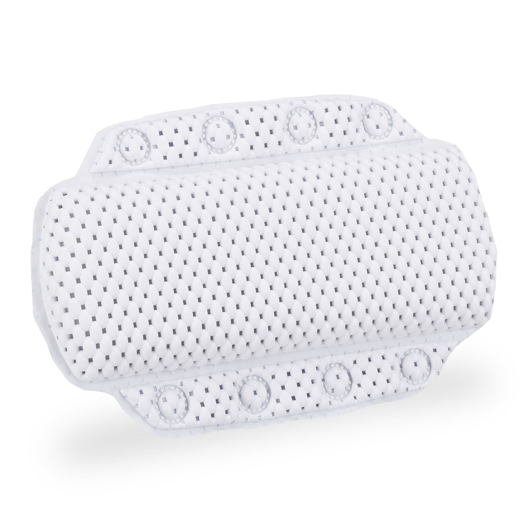 Badewannenkissen mit Saugnäpfen Weiss-Transparent von Relaxdays