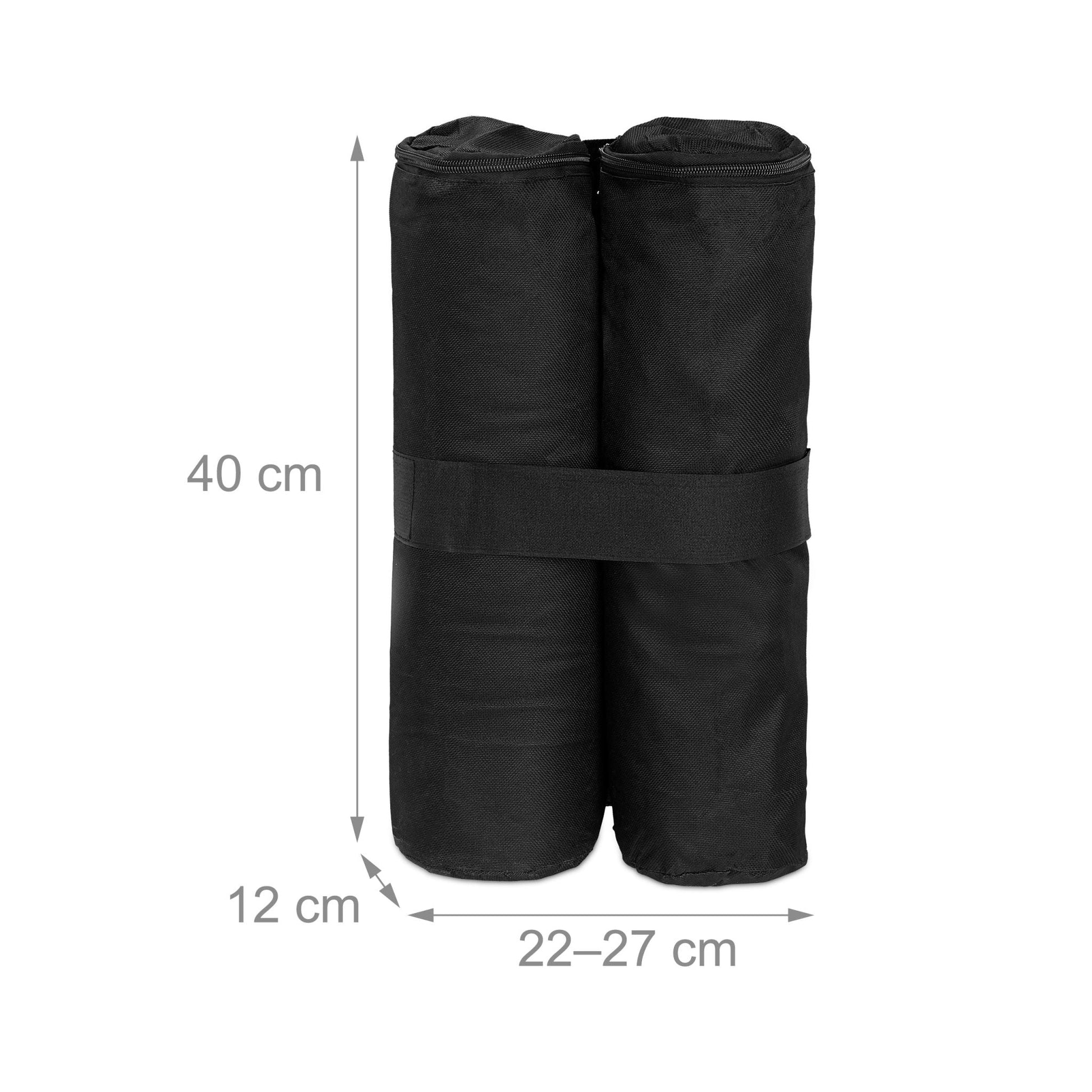 Pavillon Gewichte 4er-Set Schwarz von Relaxdays
