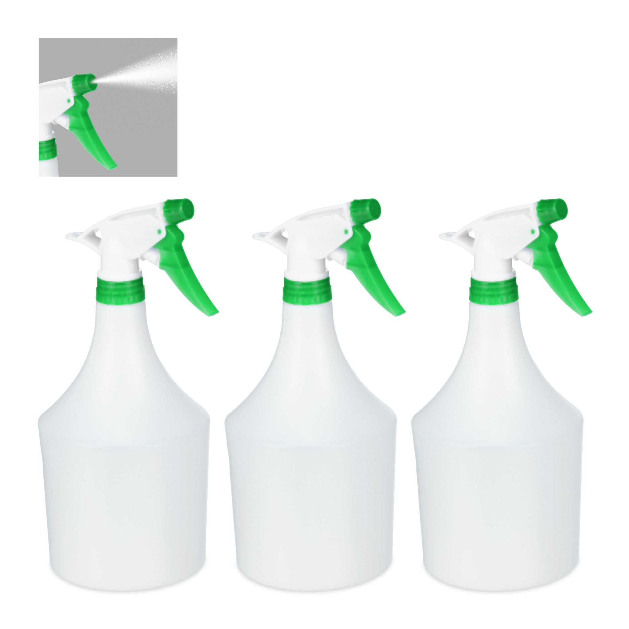Sprühflasche 3er-Set Weiss-Grün von guteszeug.ch