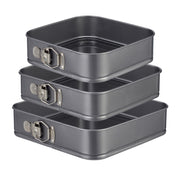 Quadratische Springform 3er-Set Anthrazit von Relaxdays