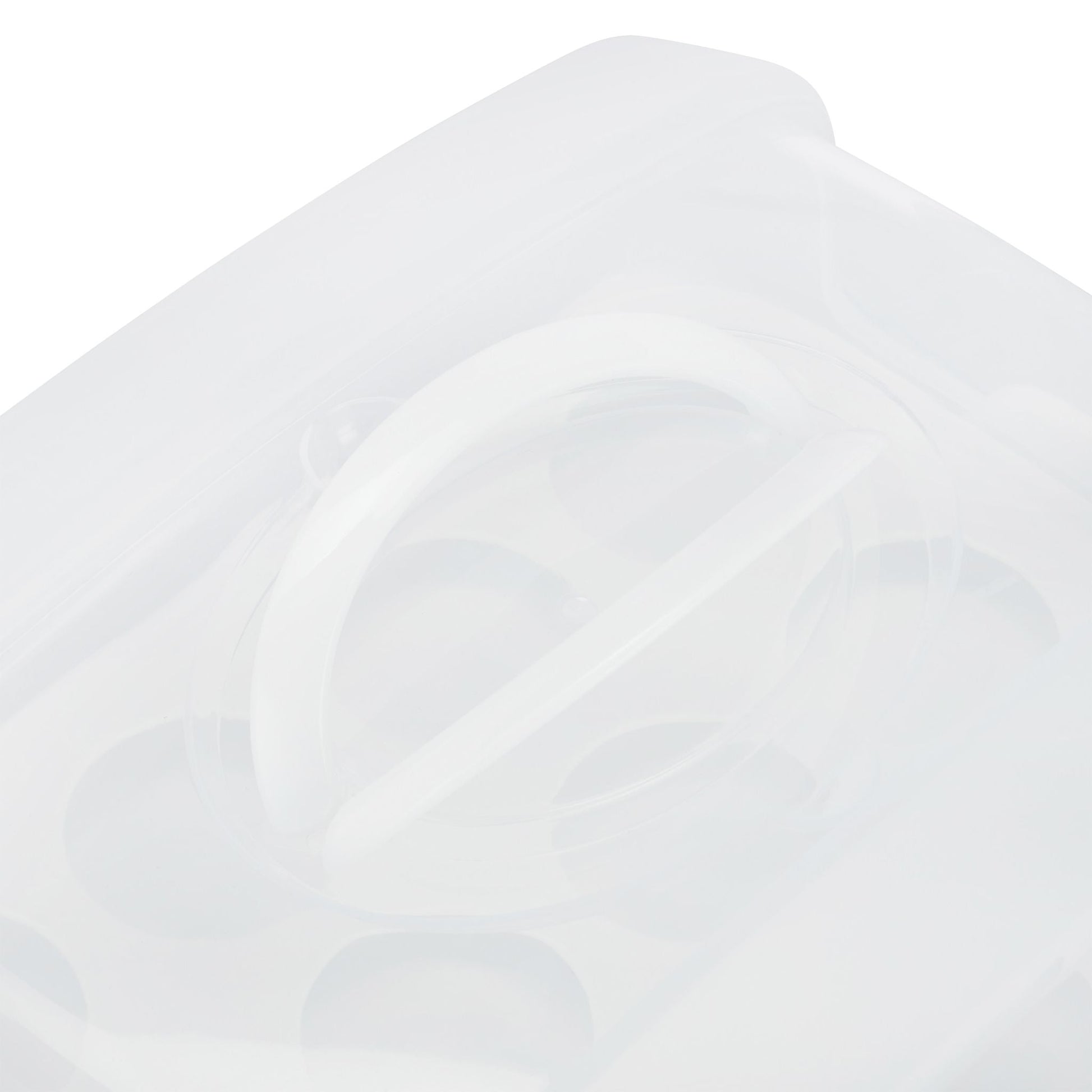 Kuchenbox rechteckig Weiss-Transparent von Relaxdays