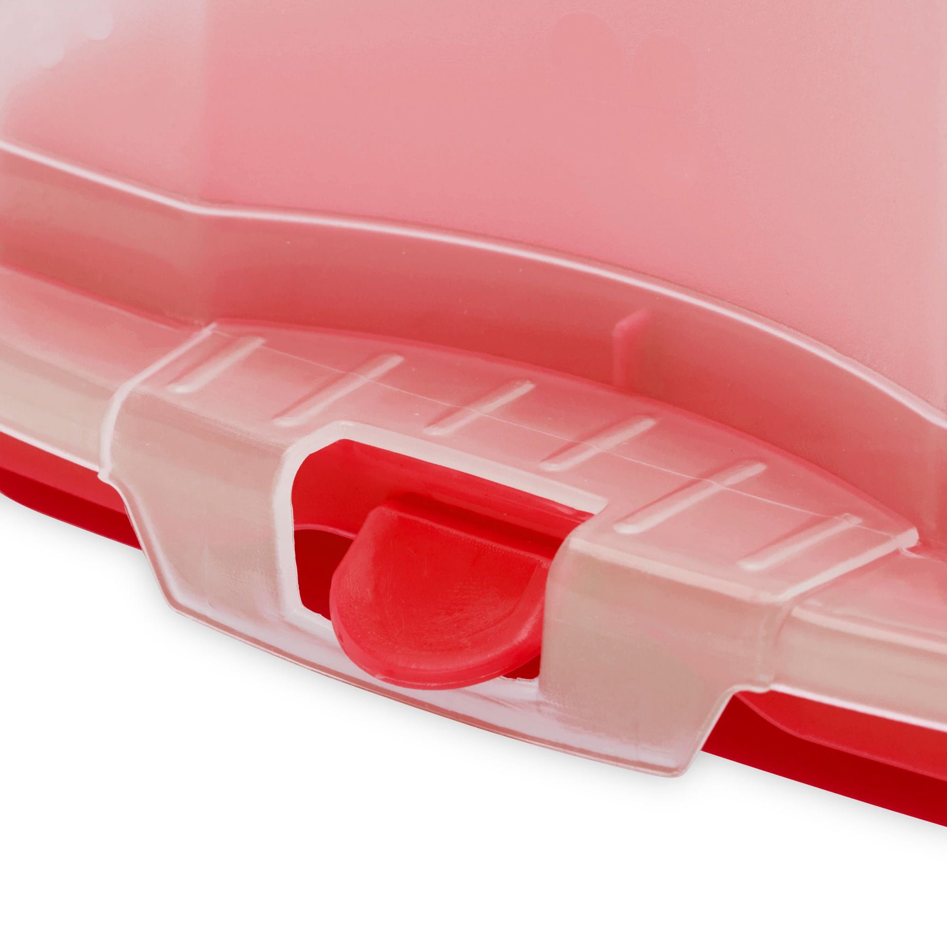 Eckige Kuchenbox Rot-Transparent von Relaxdays