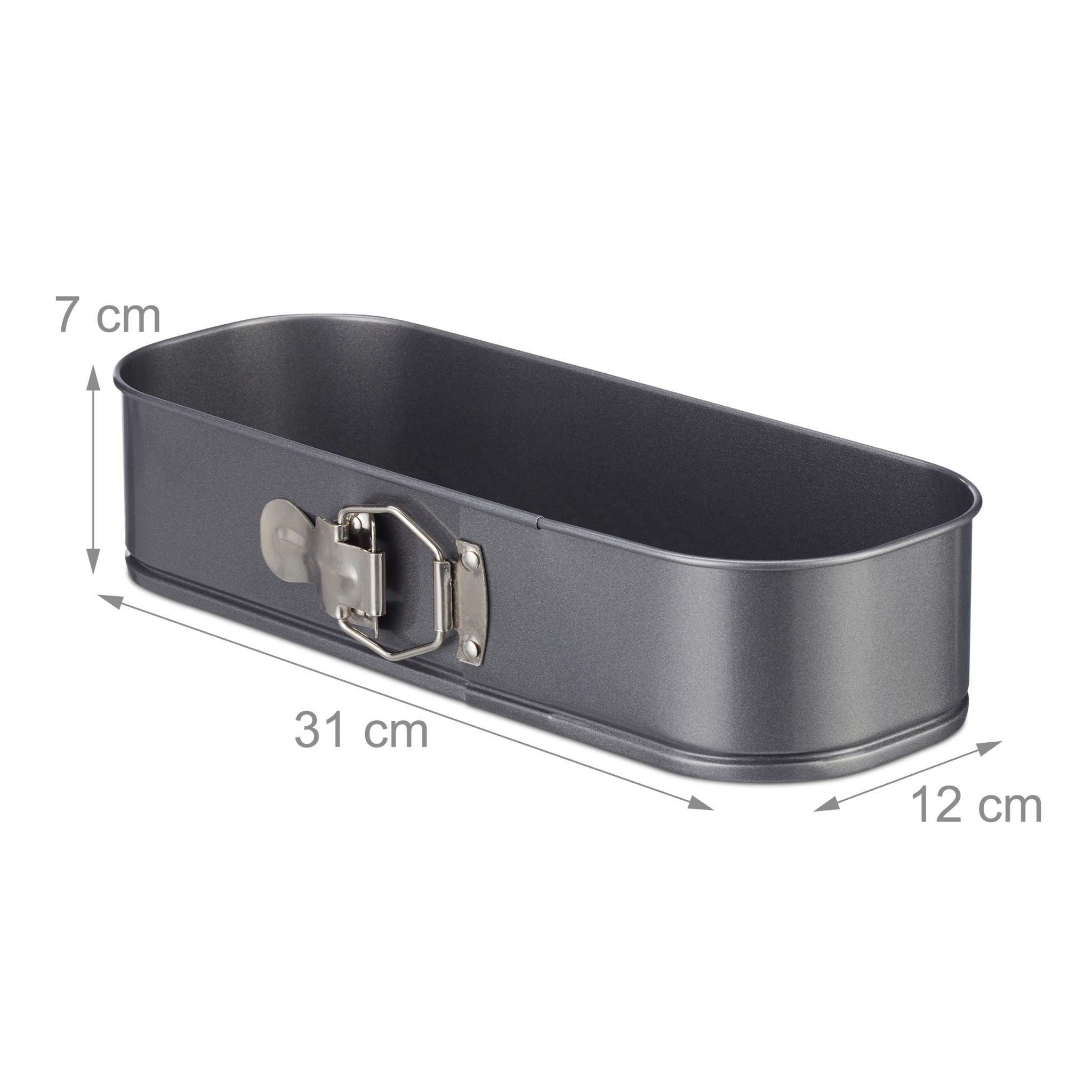 Springform Kastenform Anthrazit von Relaxdays