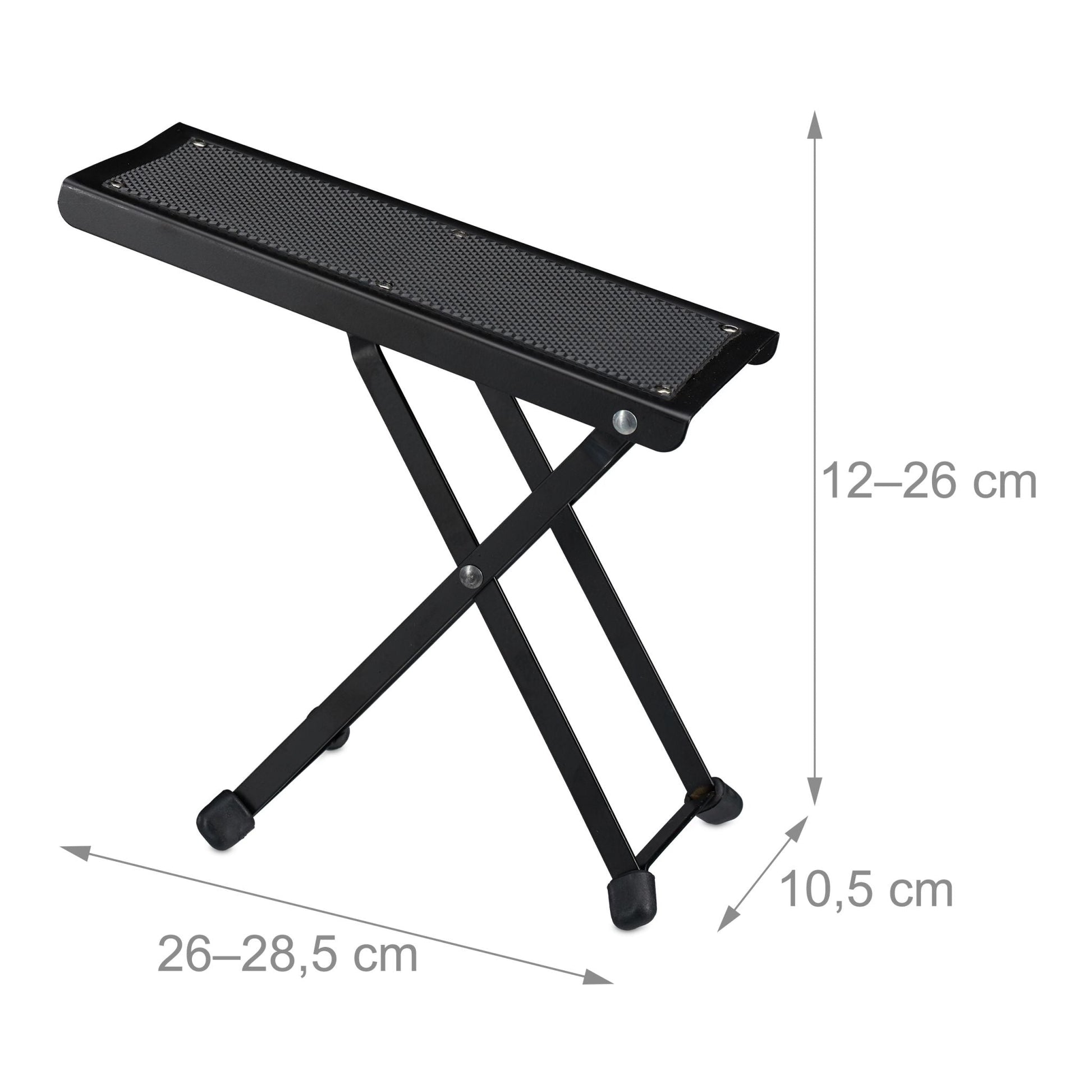 Fussbank Gitarre Schwarz von Relaxdays