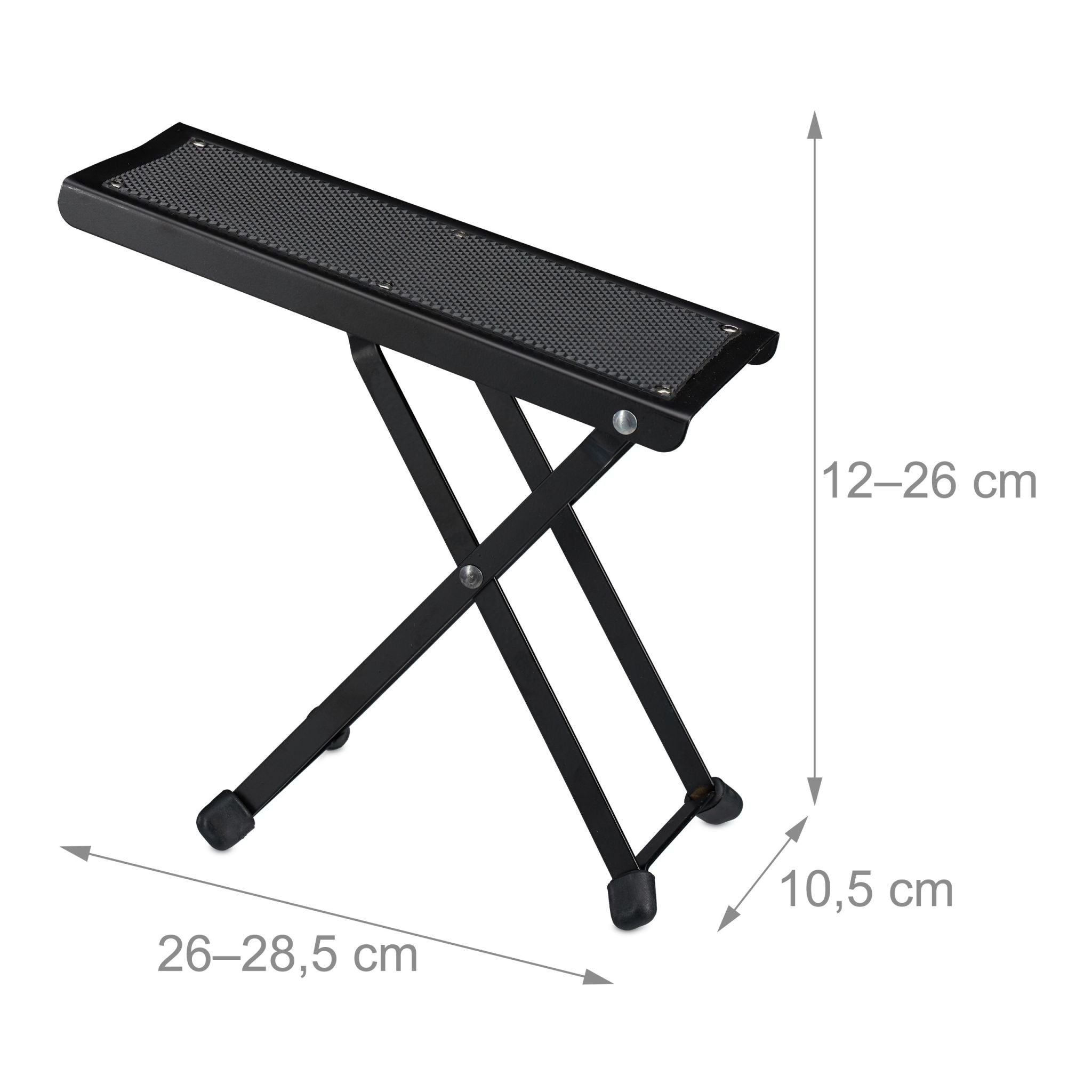 Fussbank Gitarre Schwarz von Relaxdays