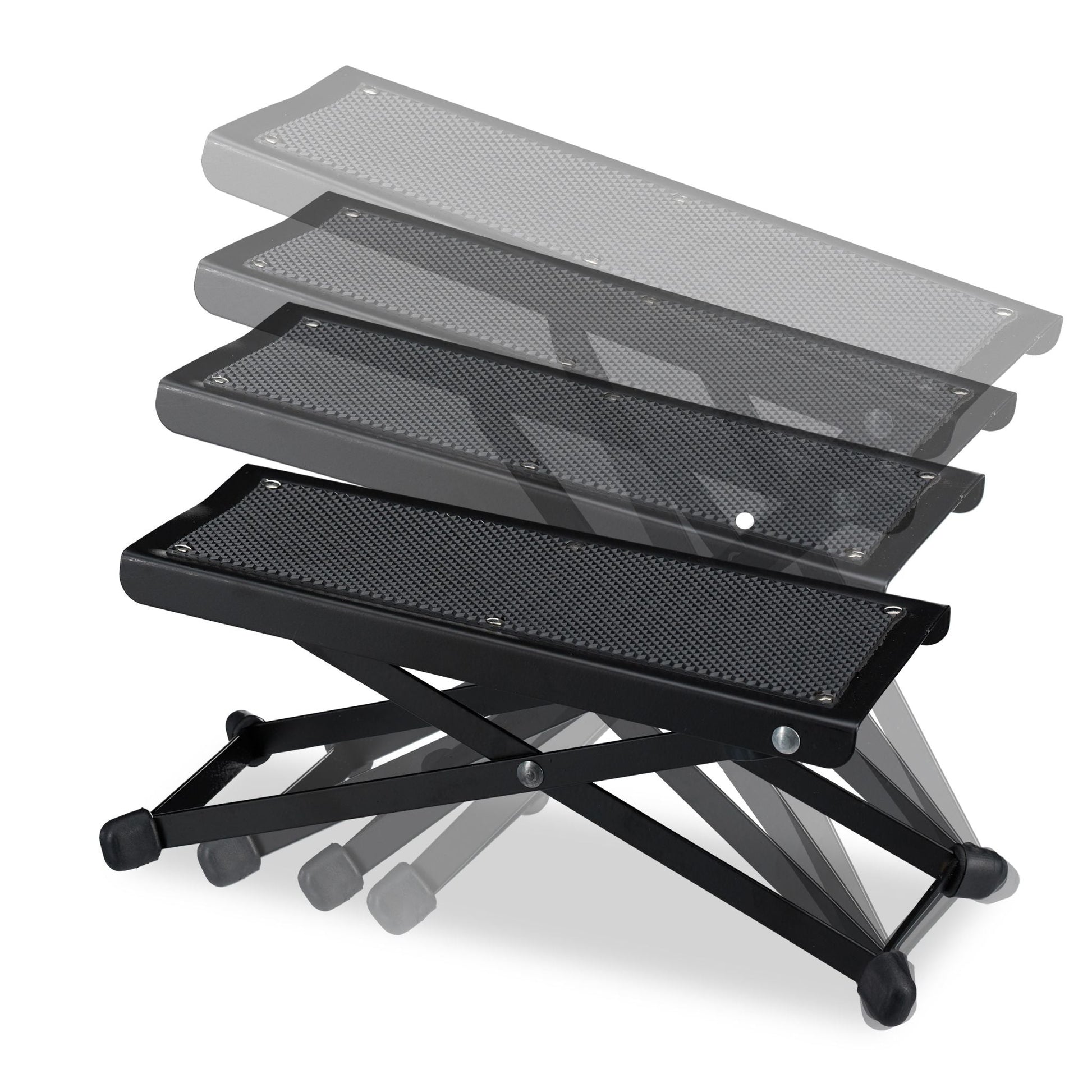 Fussbank Gitarre Schwarz von Relaxdays