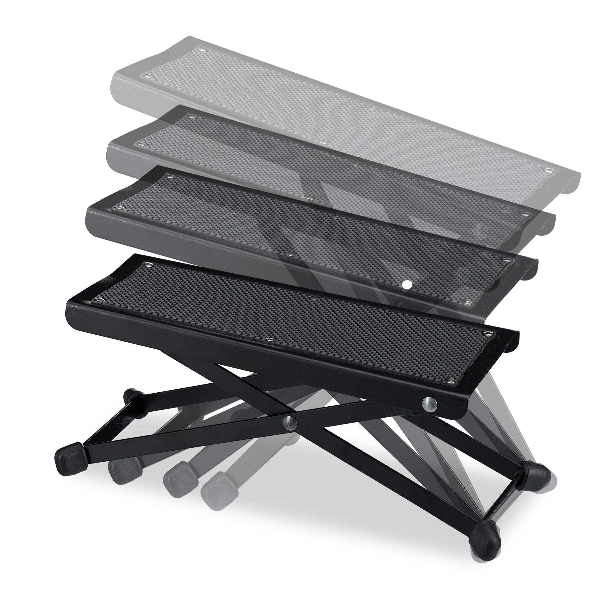 Fussbank Gitarre Schwarz von Relaxdays