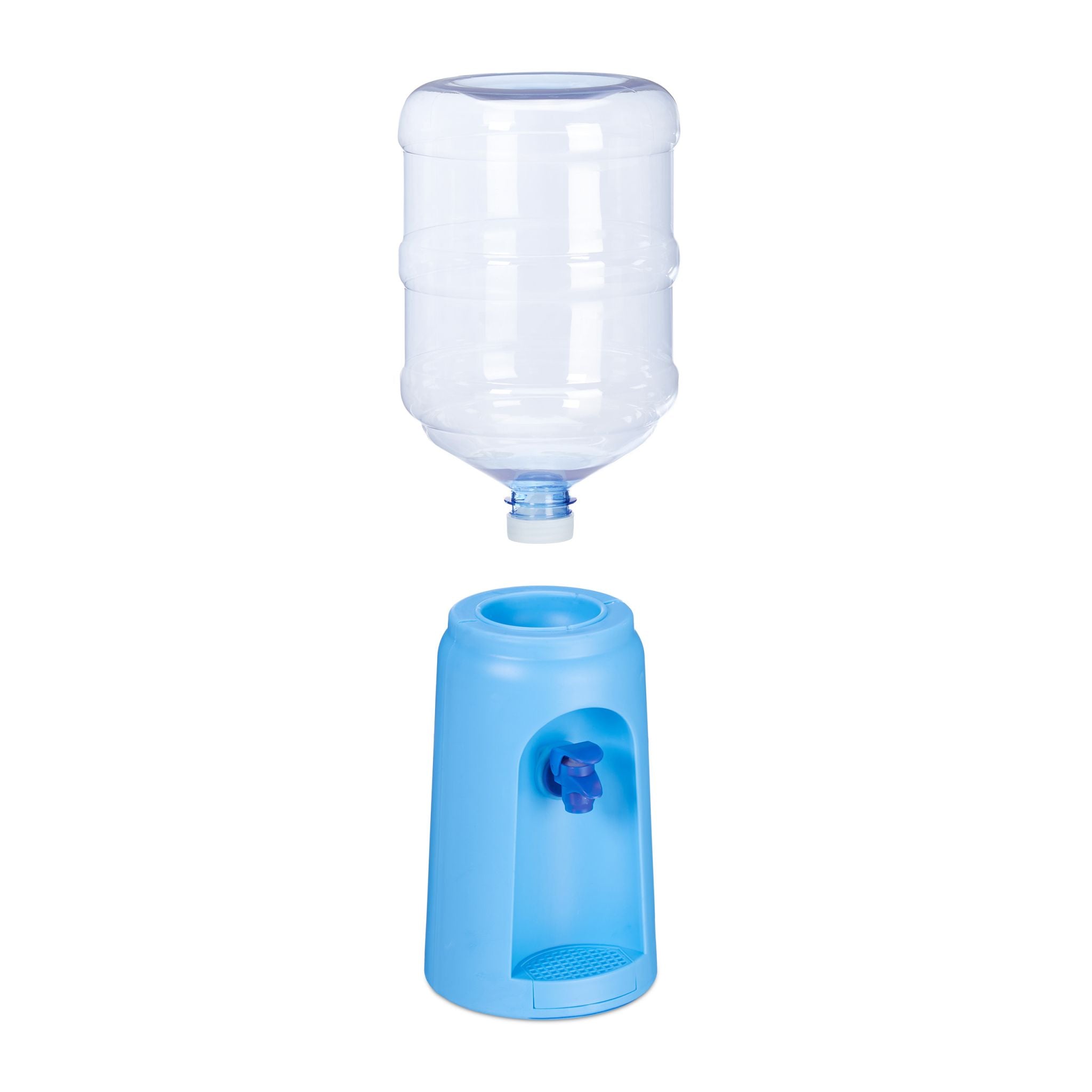 Wasserspender mit Tank Hellblau-Transparent