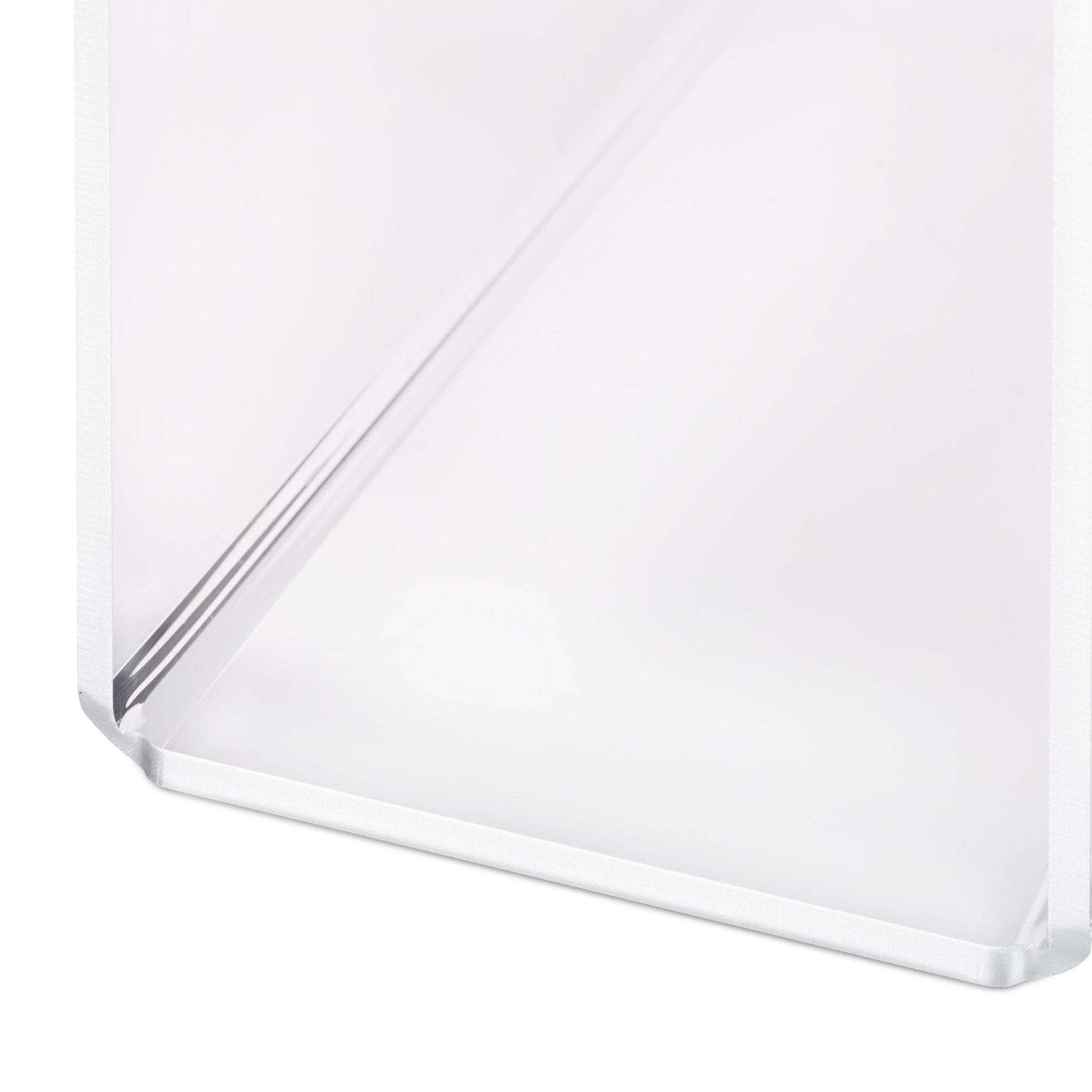 Transparenter Zeitungsständer Acryl Silber-Transparent von Relaxdays