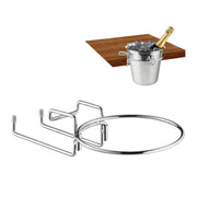 Sektkühlerhalter für den Tisch Silber von Relaxdays