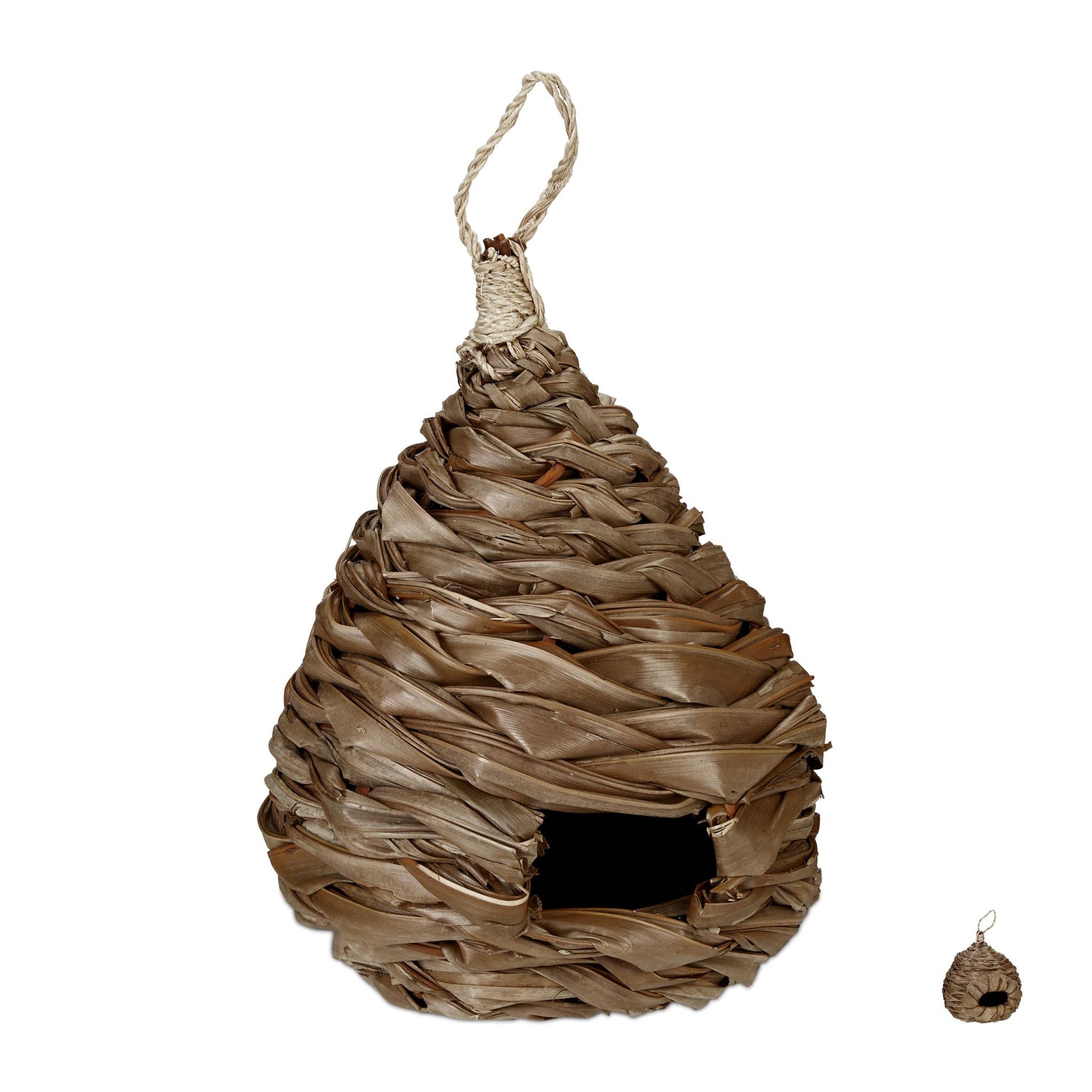 Vogelnest in verschiedenen Designs Braun von Relaxdays
