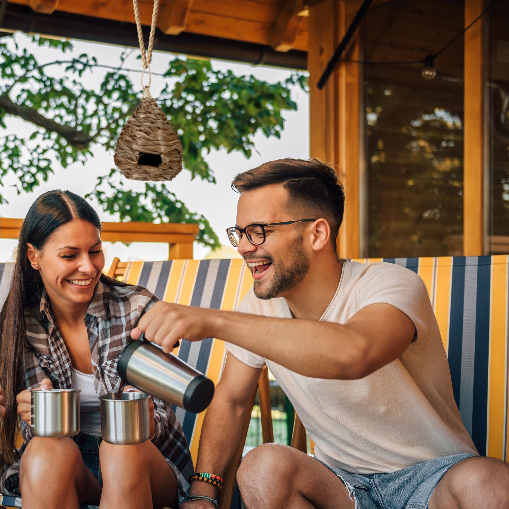 Vogelnest in verschiedenen Designs Braun von Relaxdays