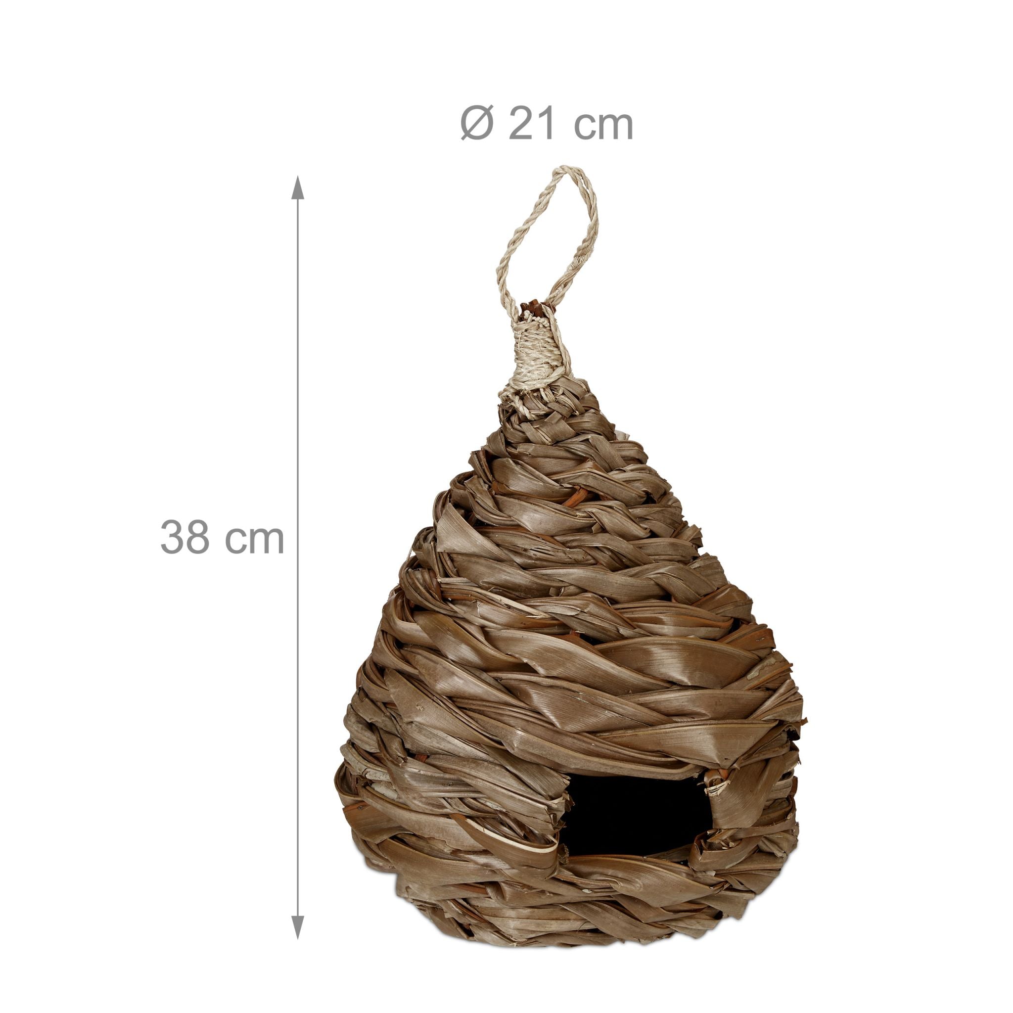Vogelnest in verschiedenen Designs Braun von Relaxdays