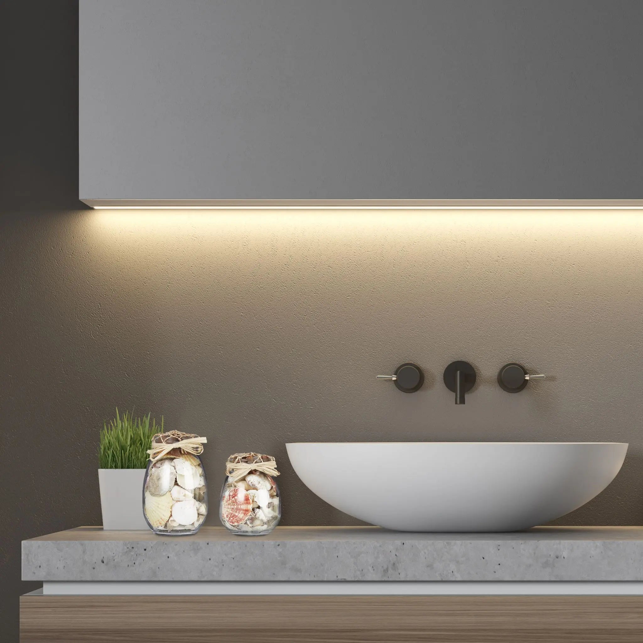 Muschel Deko 3er-Set Creme-Transparent von Relaxdays