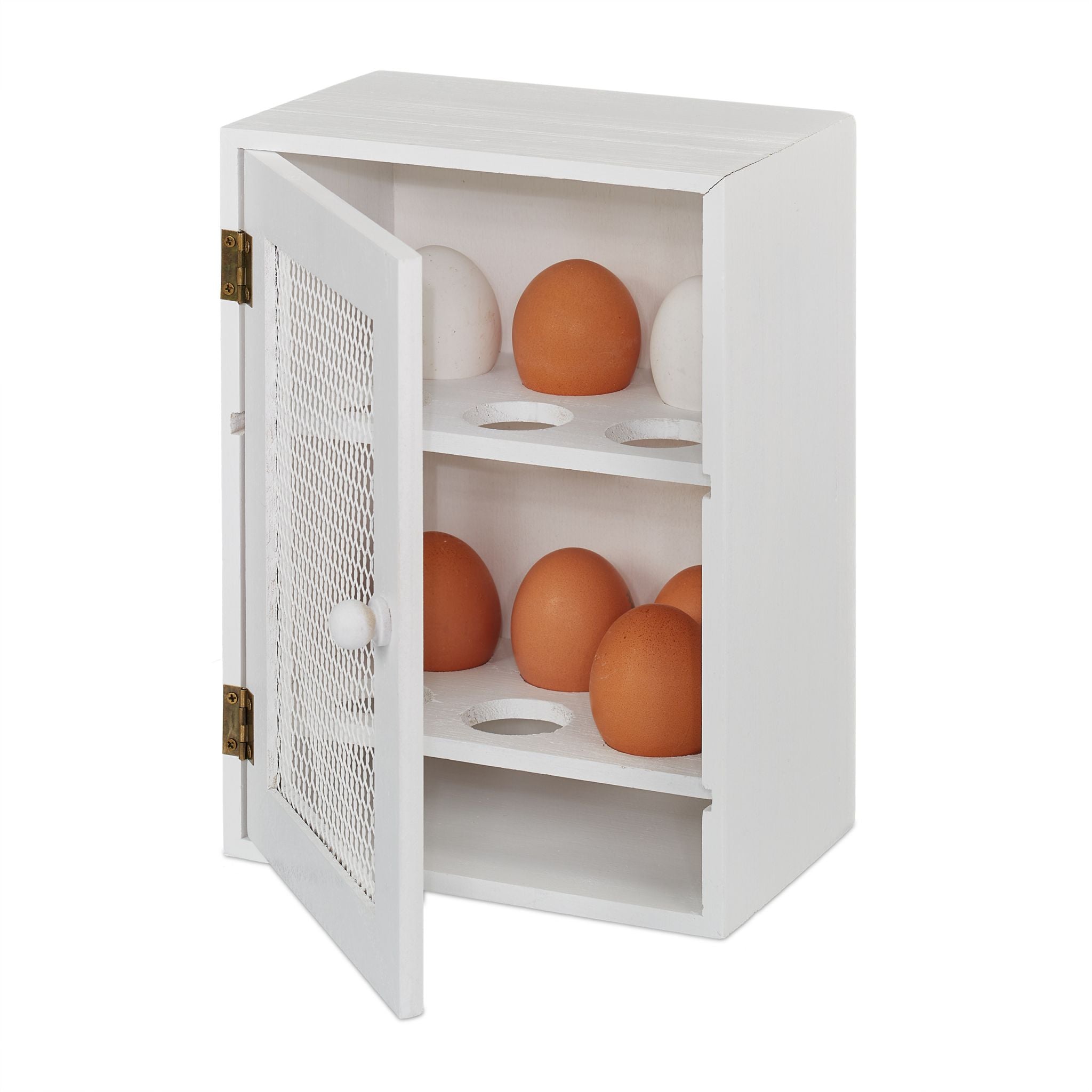 Eierschrank Weiss von Relaxdays