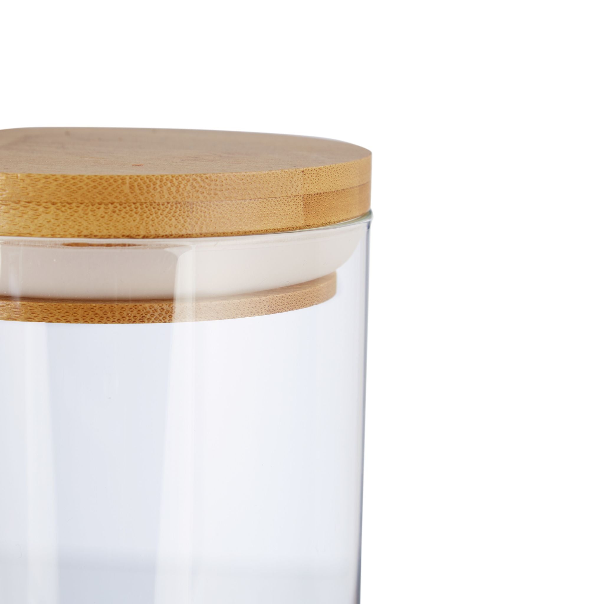 Vorratsdosen Glas 3er-Set Hellbraun-Transparent
