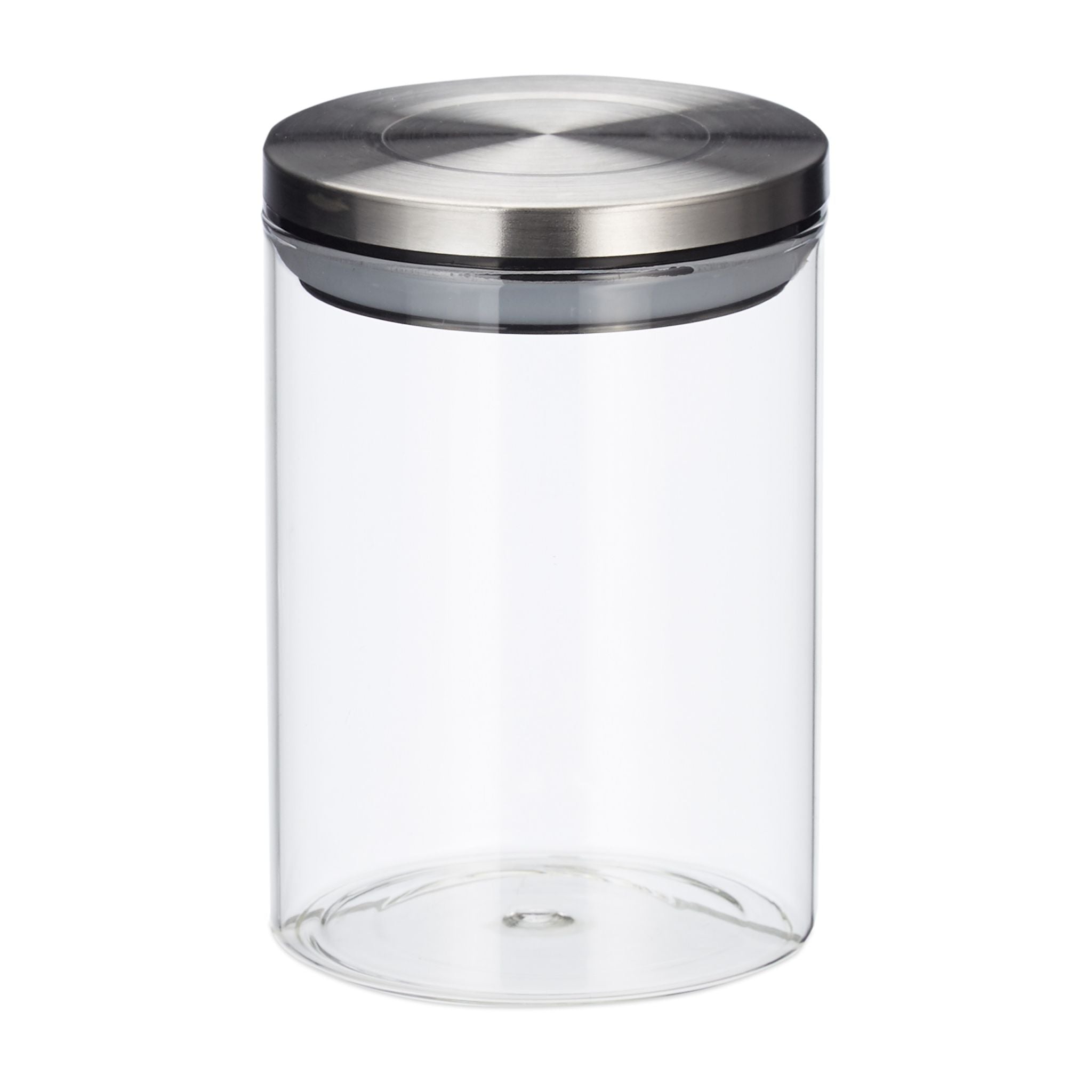 Vorratsglas 3er-Set je 750ml Silber-Transparent