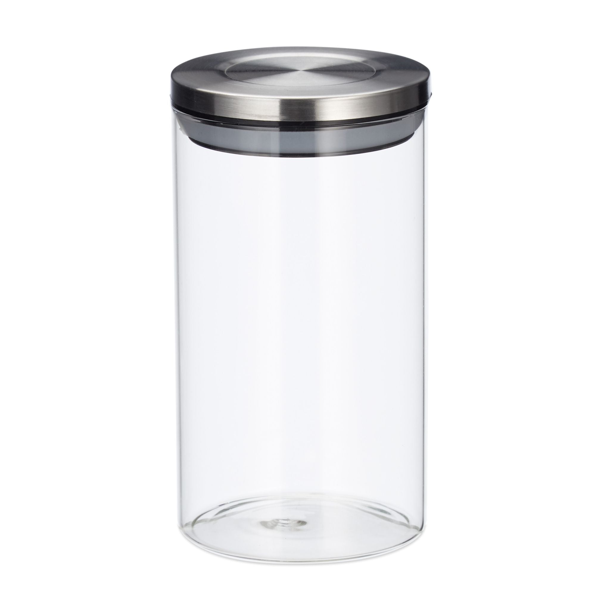 Vorratsglas 3er-Set je 1L Silber-Transparent