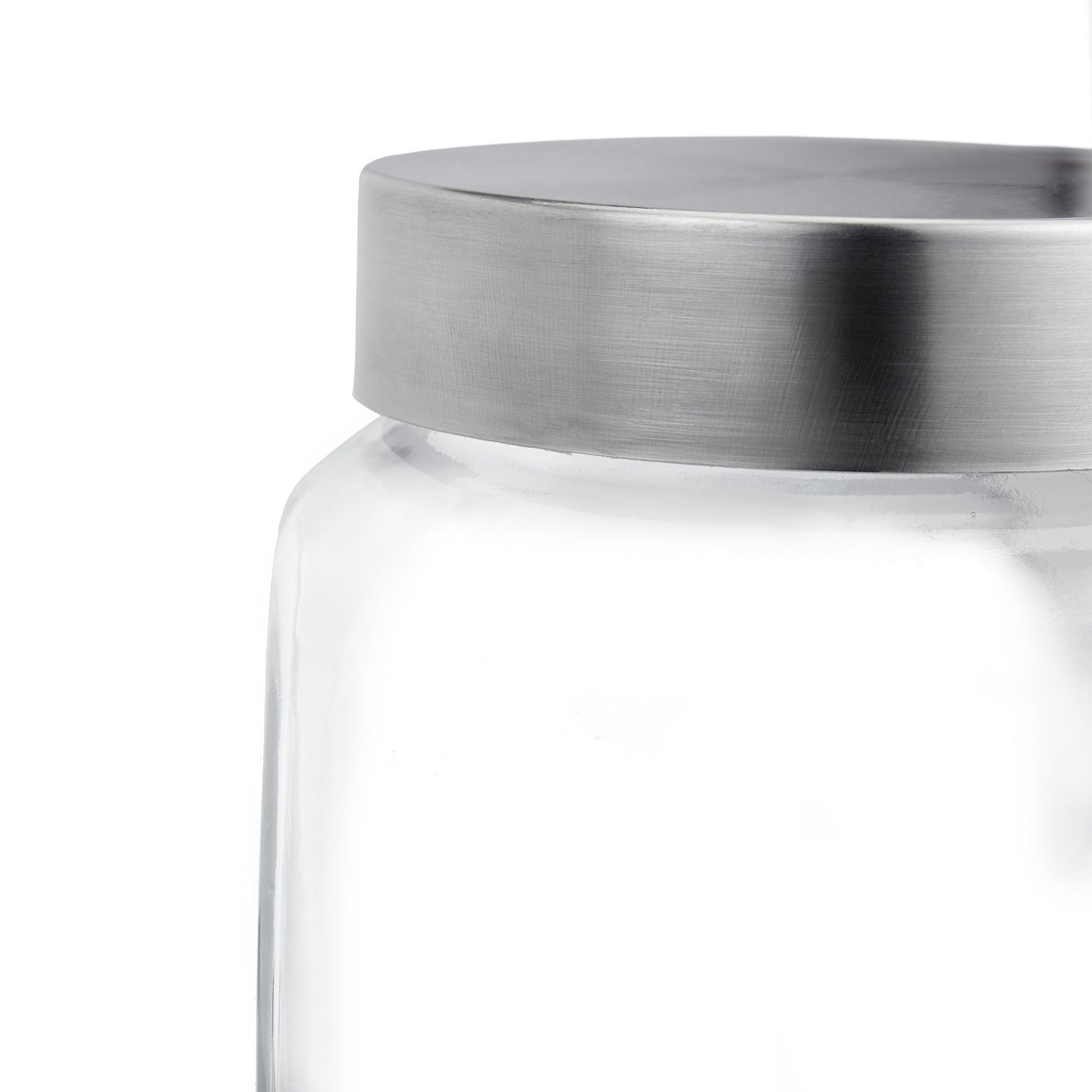Bonbongläser 4er-Set 1,5L Silber-Transparent von Relaxdays