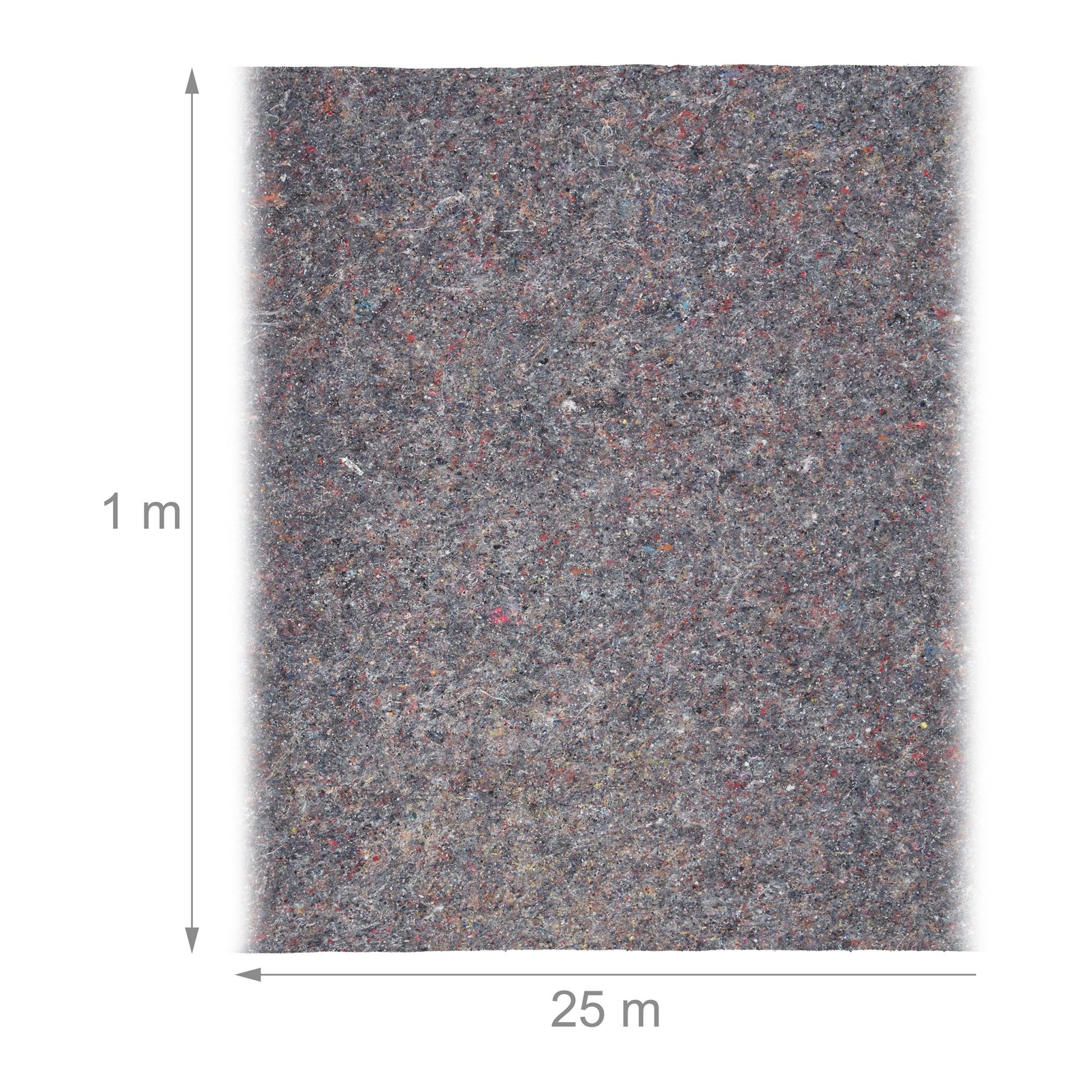 Malervlies 220g/m² 1x25 m Grau von Relaxdays