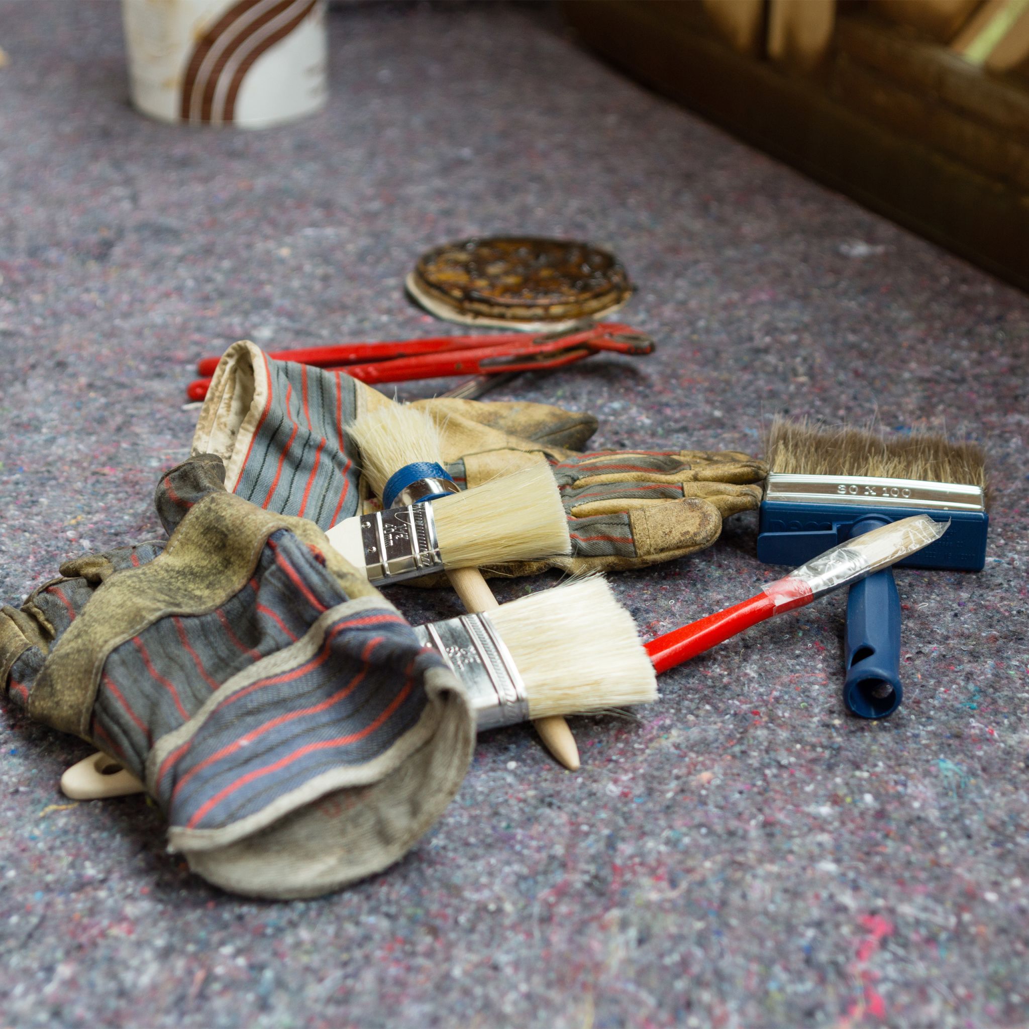 Malervlies 270g/m² 1x50 m Grau von Relaxdays