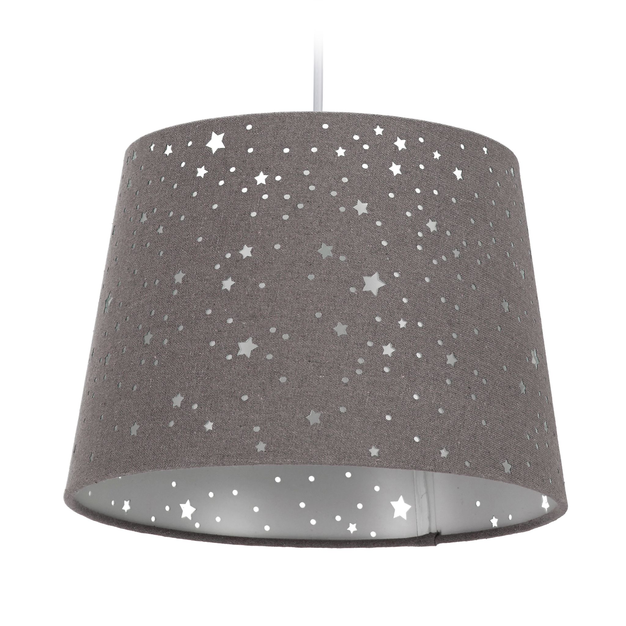 Kinderzimmerlampe Sterne Grau von Relaxdays