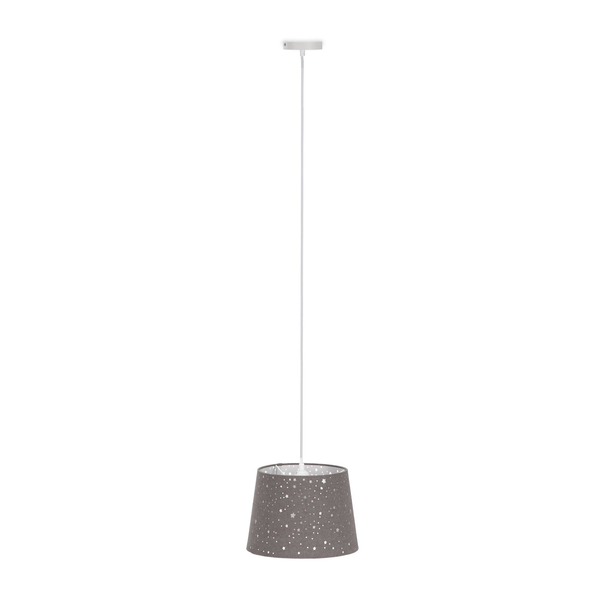 Kinderzimmerlampe Sterne Grau von Relaxdays