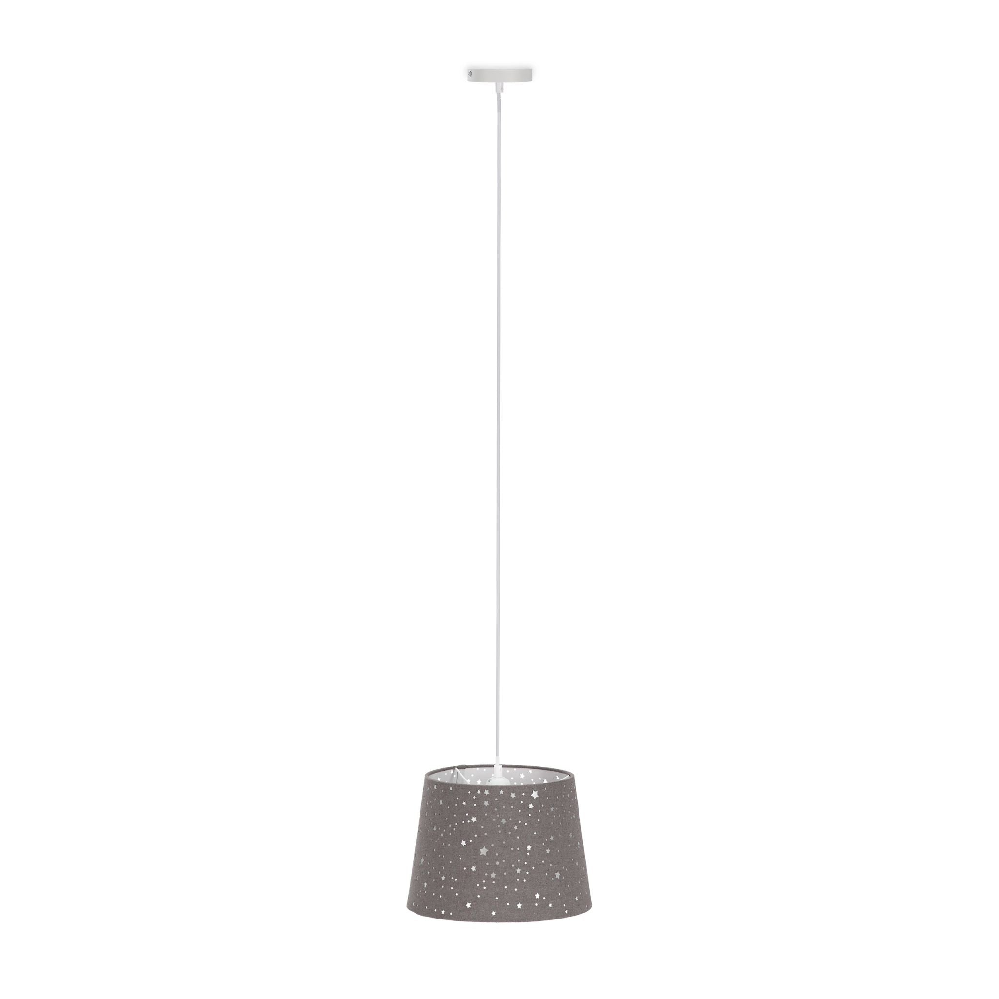 Kinderzimmerlampe Sterne Grau von Relaxdays