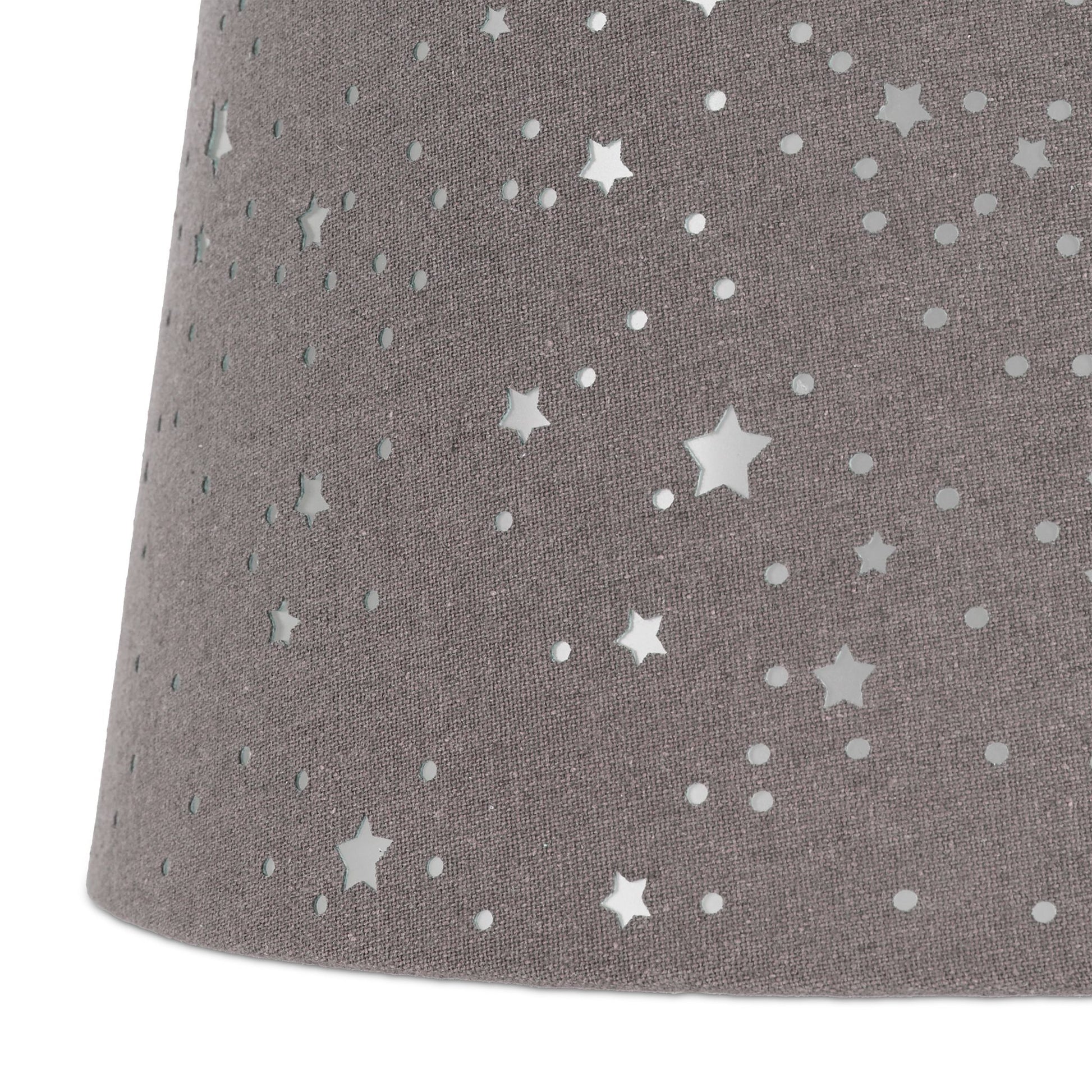 Kinderzimmerlampe Sterne Grau von Relaxdays