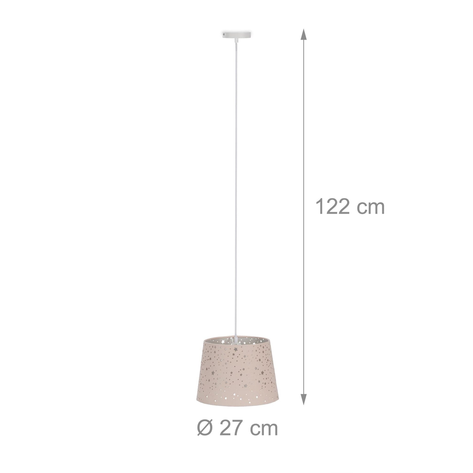 Kinderzimmerlampe Sterne Rosa von Relaxdays
