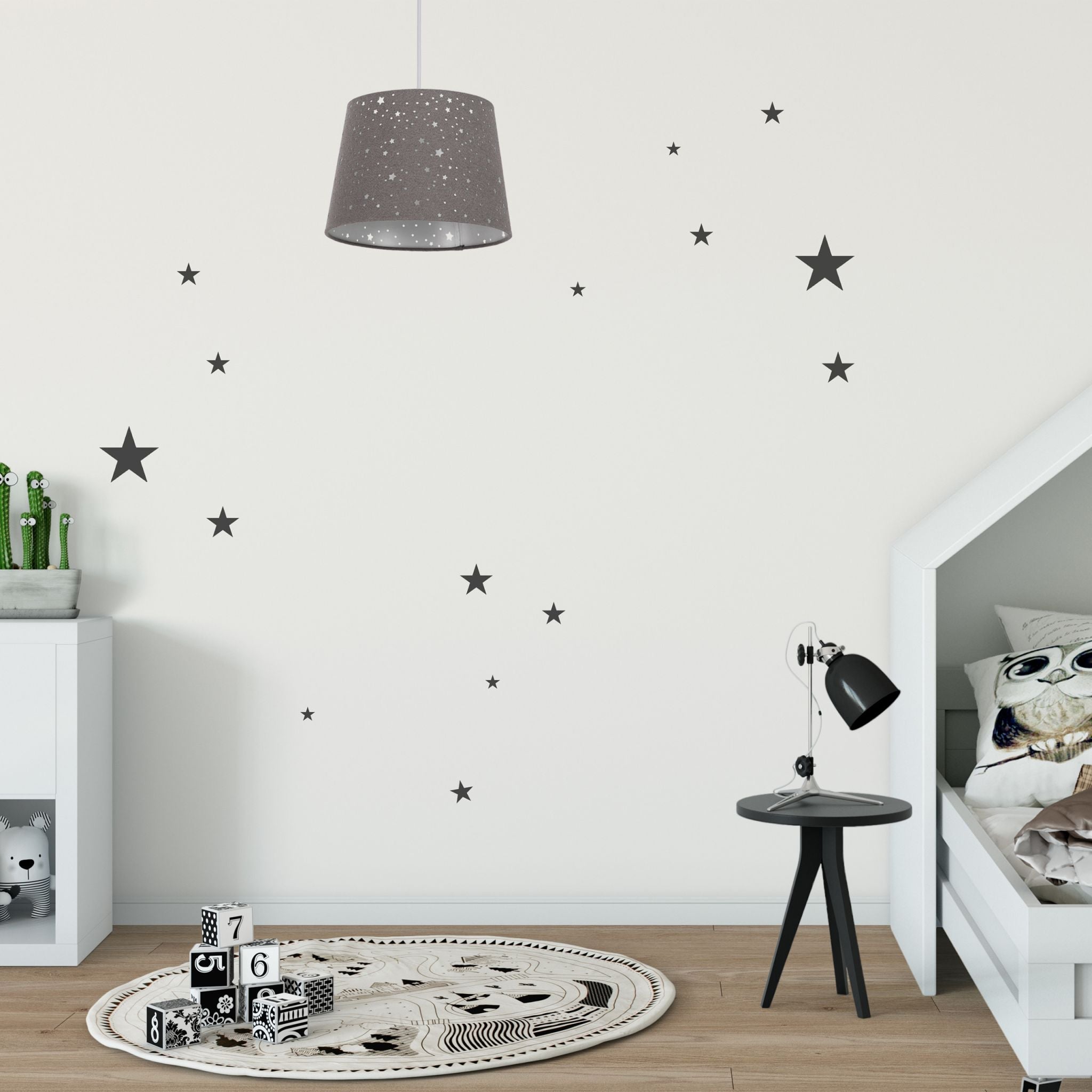 Kinderzimmerlampe Sterne Türkis von Relaxdays