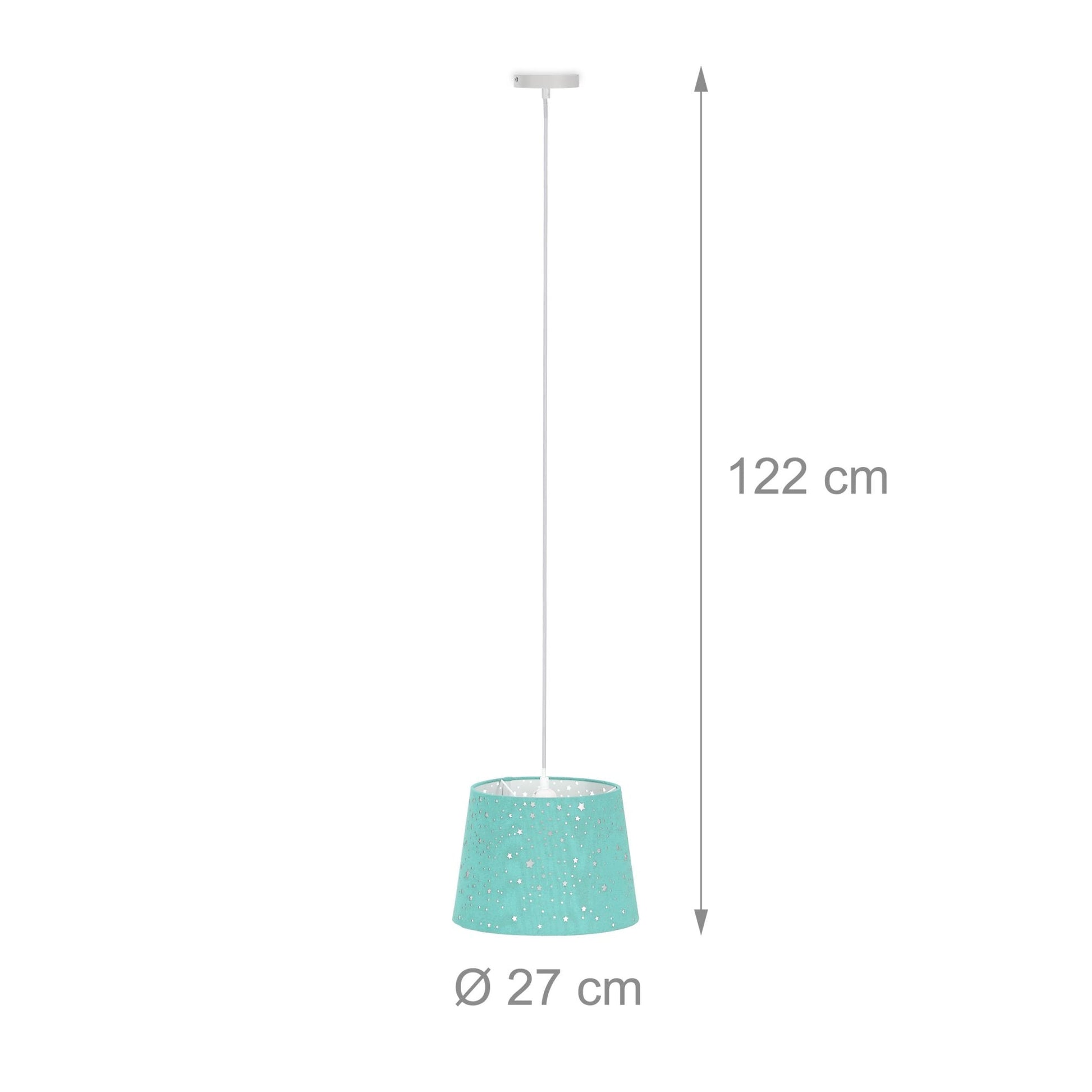 Kinderzimmerlampe Sterne Türkis von Relaxdays
