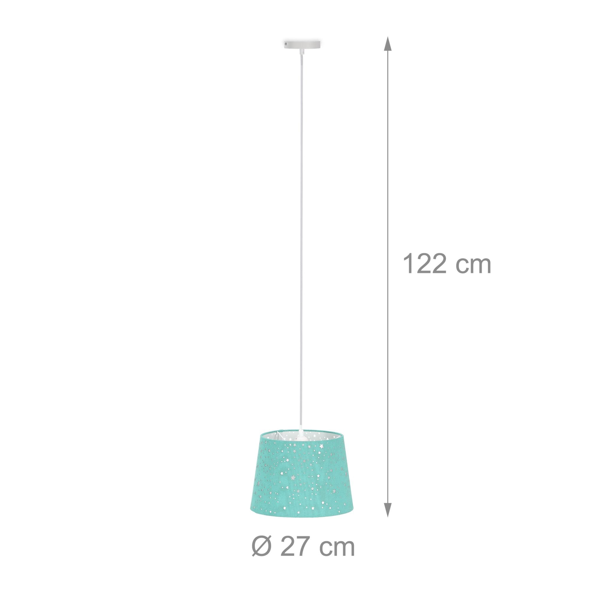 Kinderzimmerlampe Sterne Türkis von Relaxdays