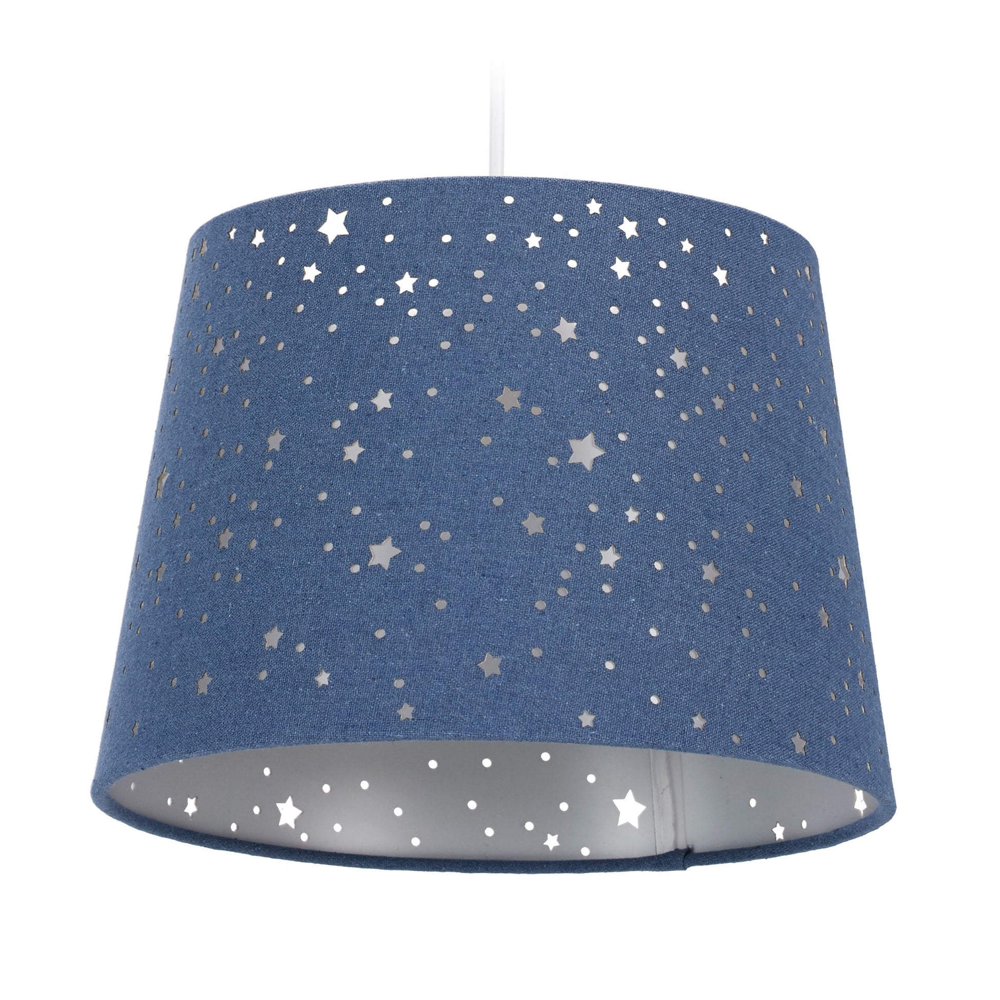 Kinderzimmerlampe Sterne Dunkelblau von Relaxdays