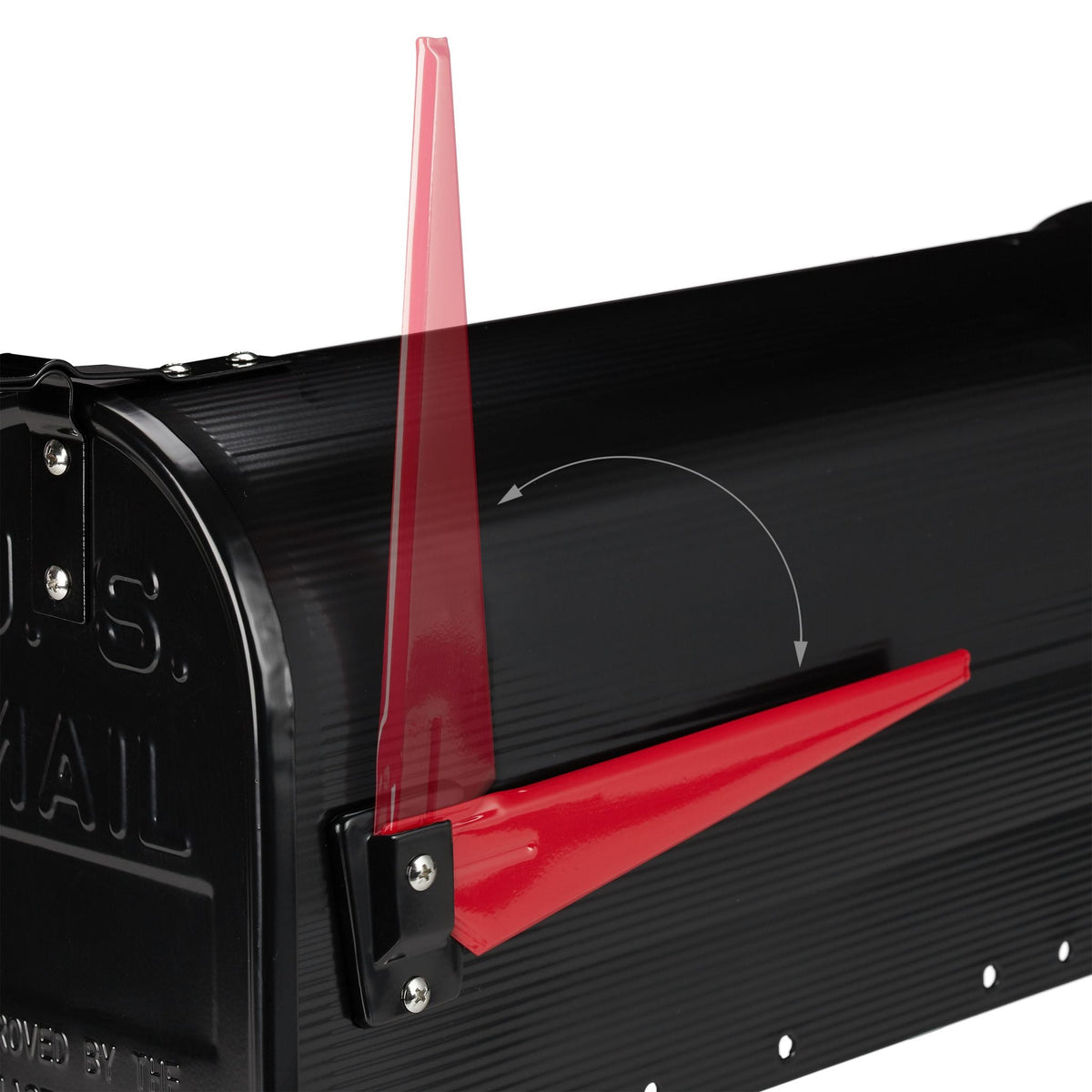 US Mailbox Postkasten Rot-Schwarz von Relaxdays