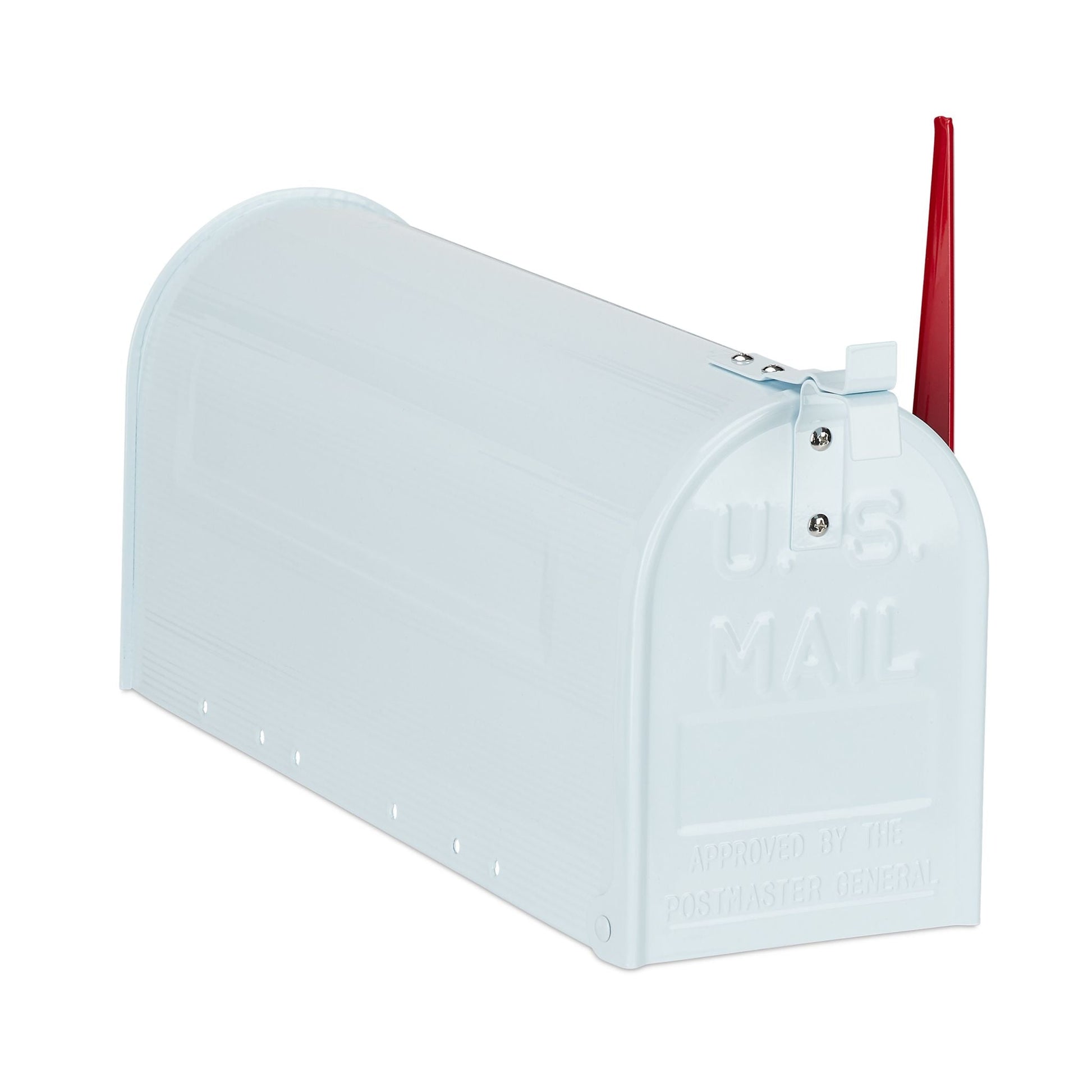 US Mailbox Postkasten Weiss-Rot von Relaxdays