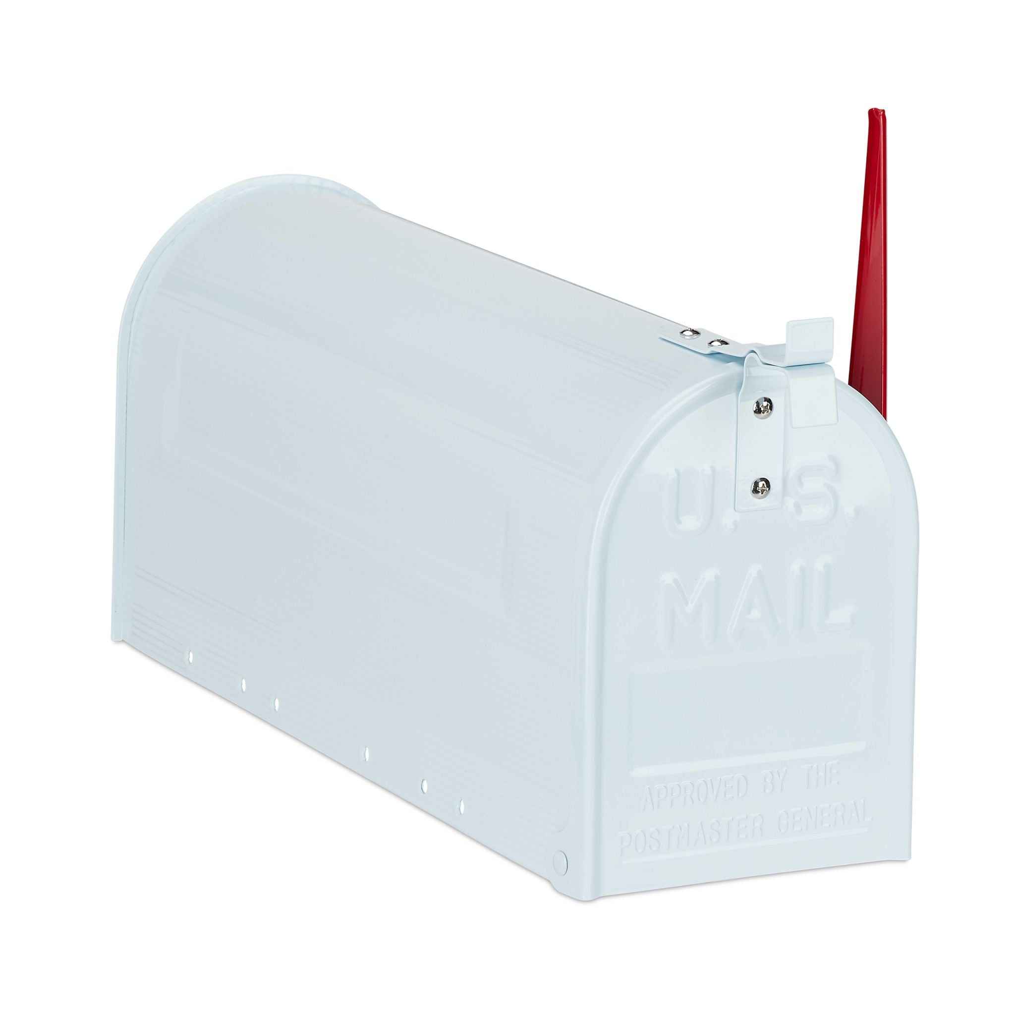 US Mailbox Postkasten Weiss-Rot von Relaxdays