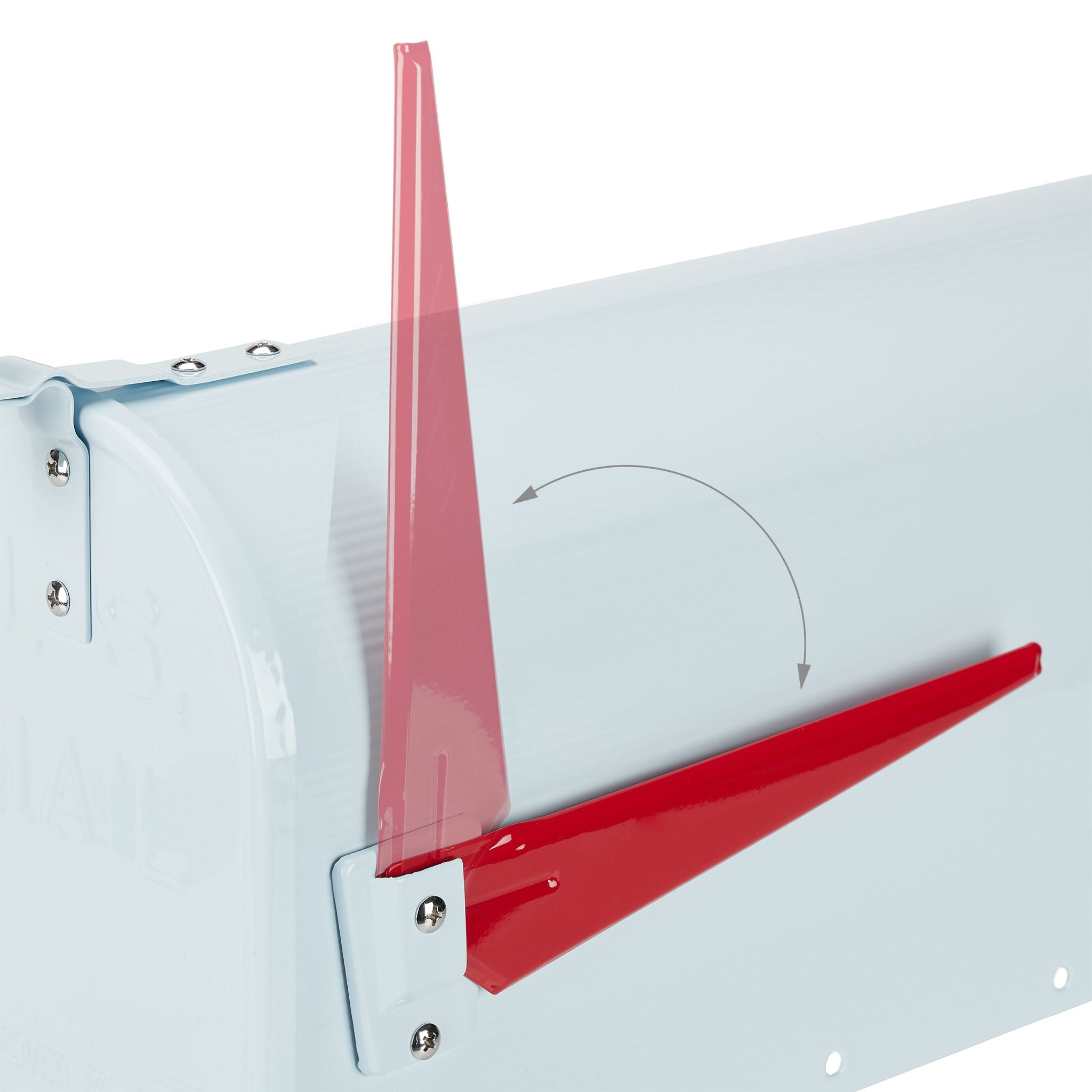 US Mailbox Postkasten Weiss-Rot von Relaxdays