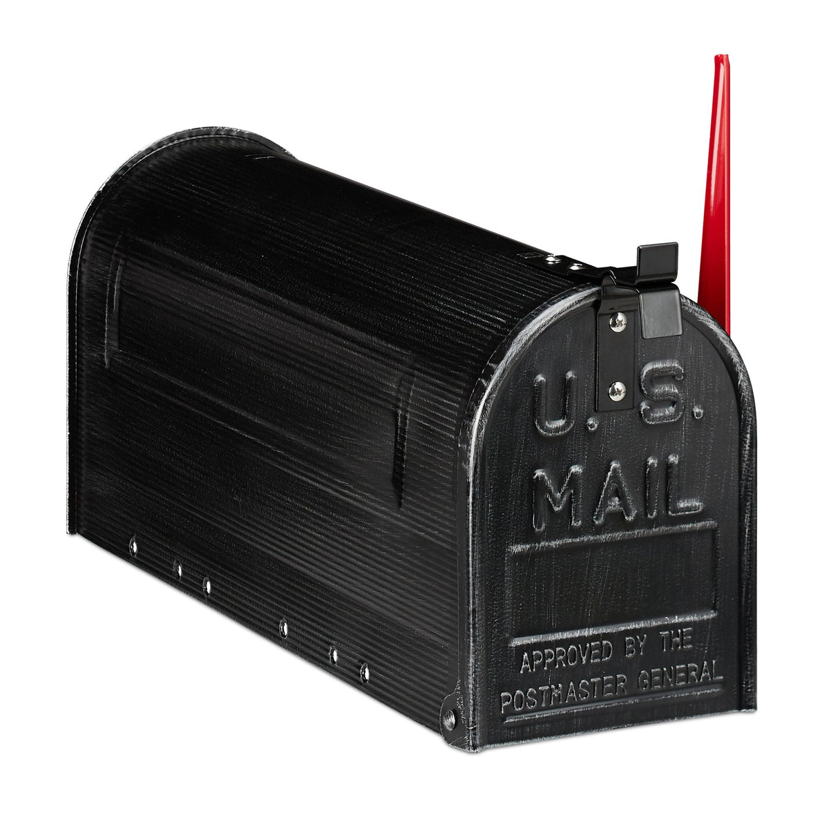 US Briefkasten vintage black Rot-Schwarz von Relaxdays