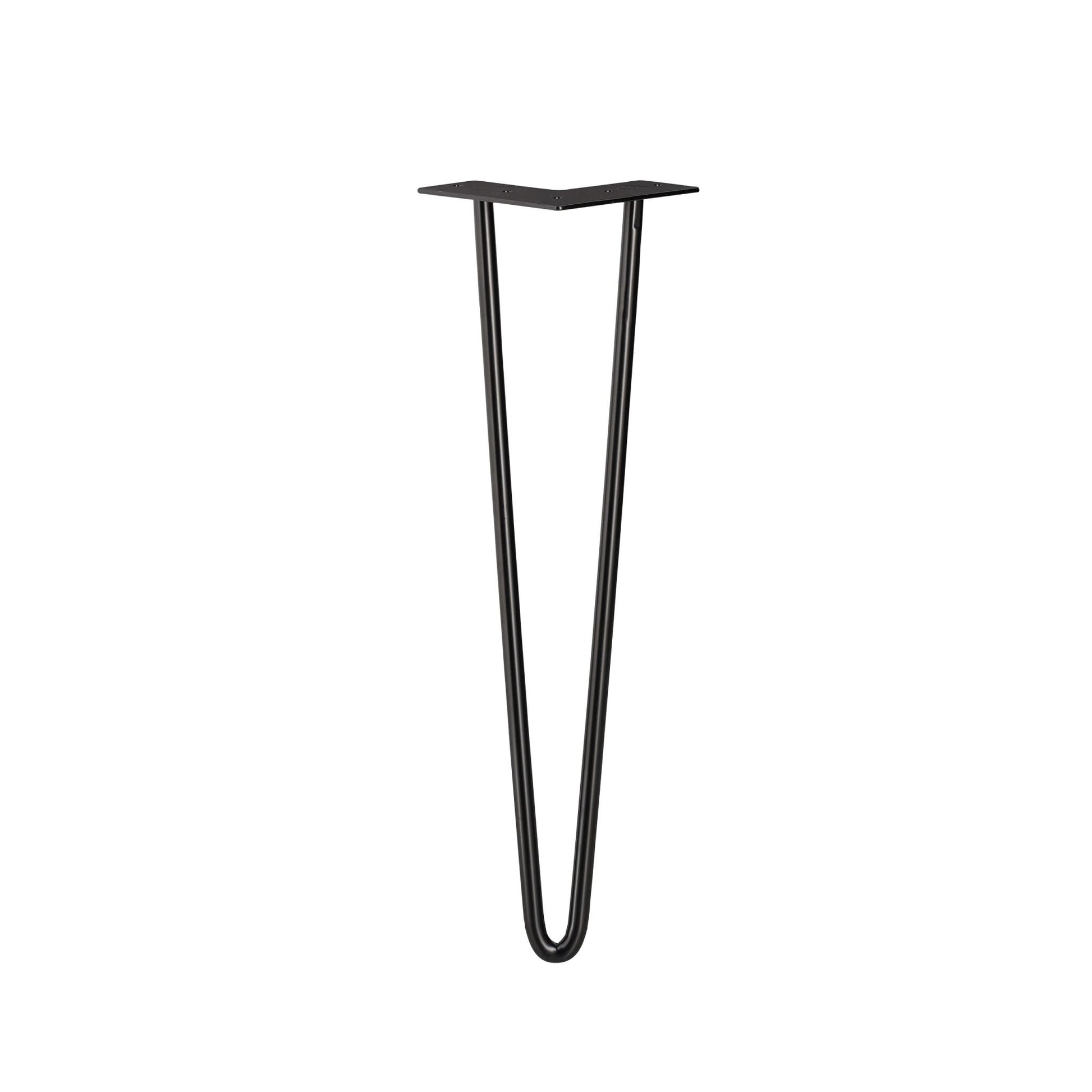 Hairpin Legs mit 2 Streben 4er-Set Schwarz von Relaxdays