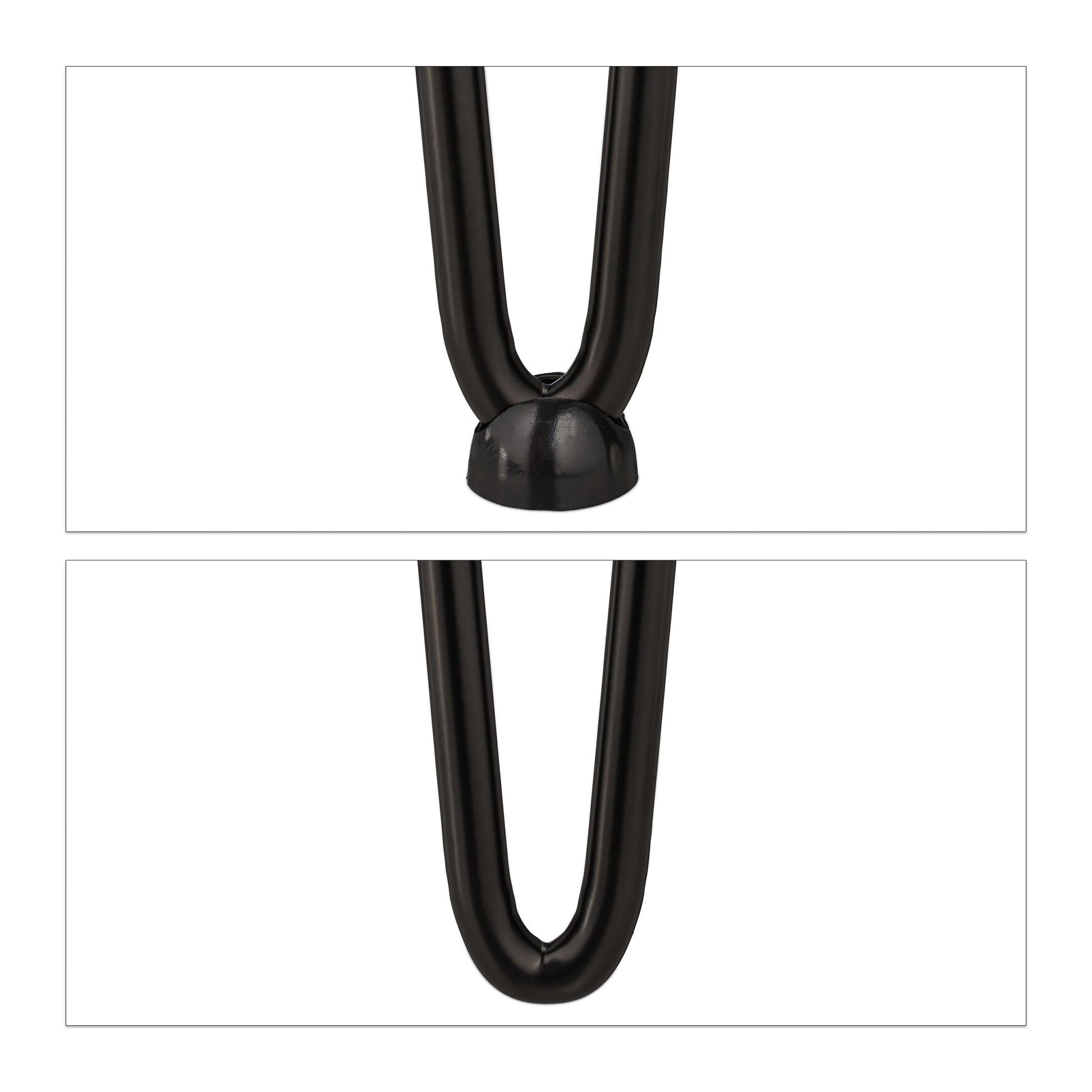 Hairpin Legs mit 2 Streben 4er-Set Schwarz von Relaxdays