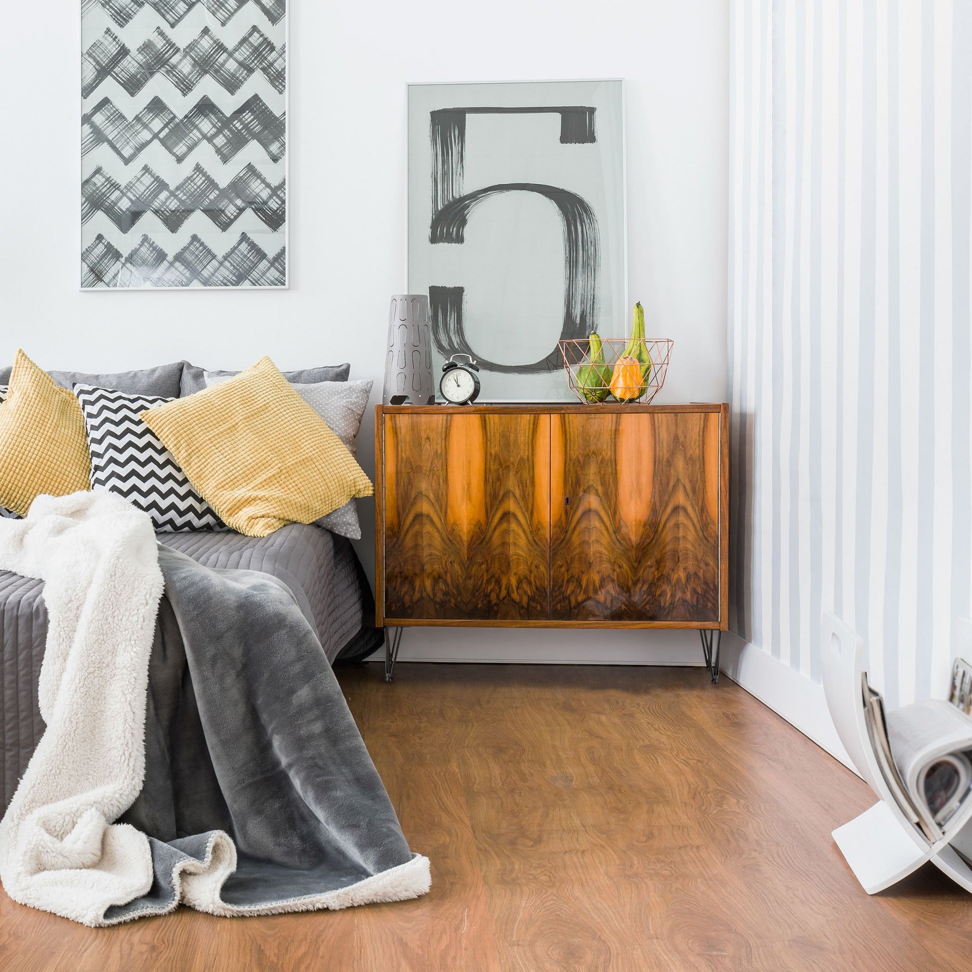Hairpin Legs mit 3 Streben 4er-Set Schwarz von Relaxdays