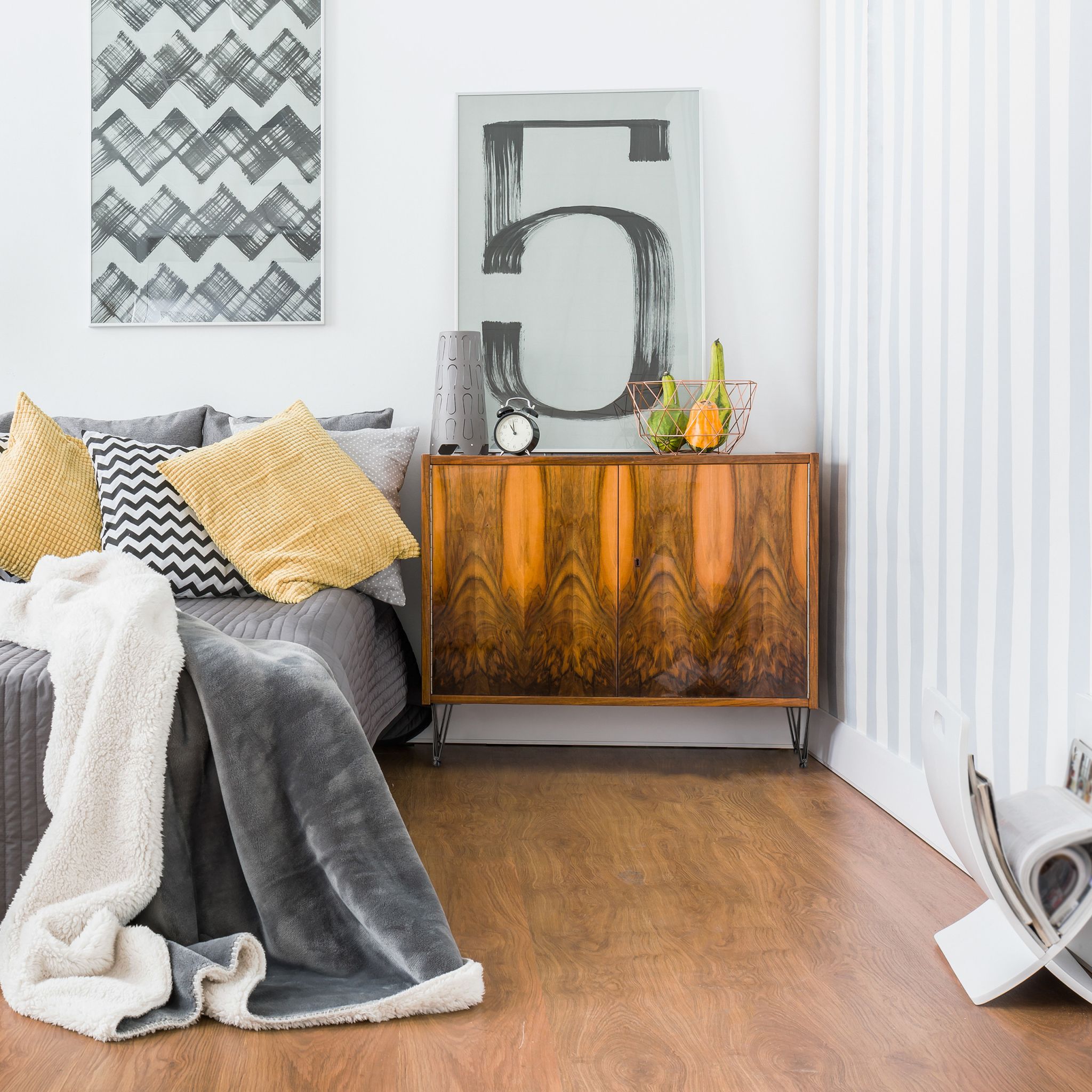 Hairpin Legs mit 3 Streben 4er-Set Schwarz von Relaxdays