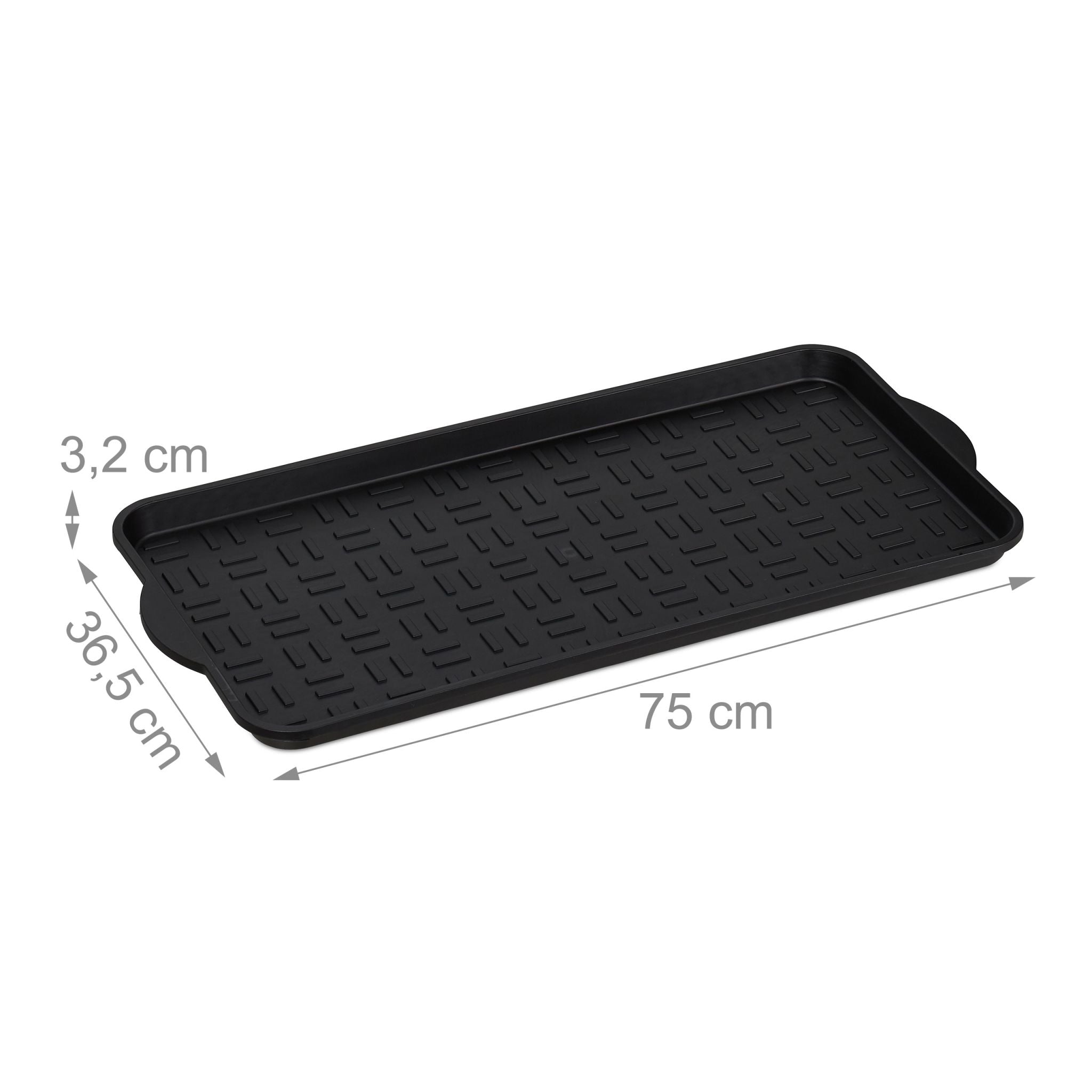 XL Schuhablage 2er-Set Schwarz von Relaxdays