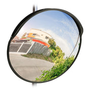 Verkehrsspiegel 60cm schwarz Schwarz von Relaxdays