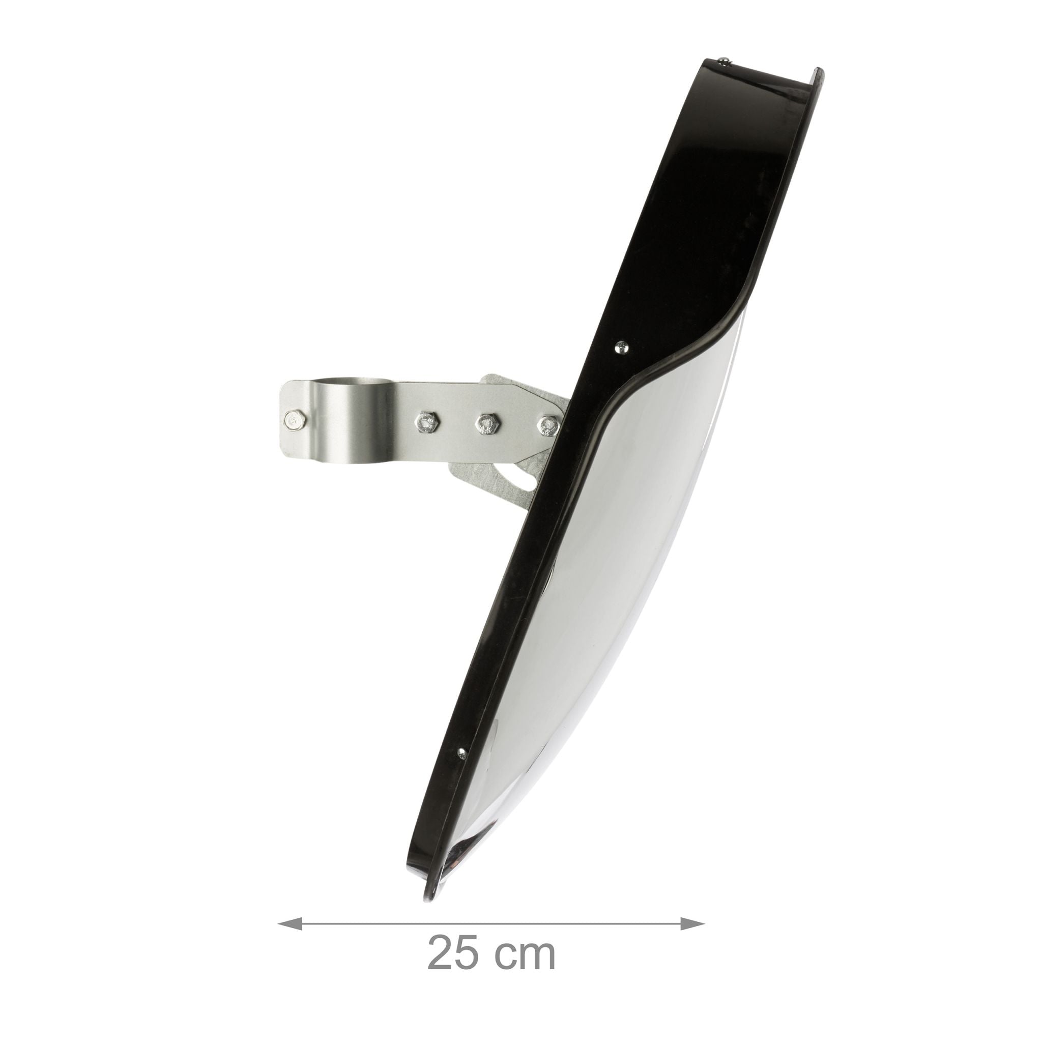 Verkehrsspiegel 60cm schwarz Schwarz von Relaxdays
