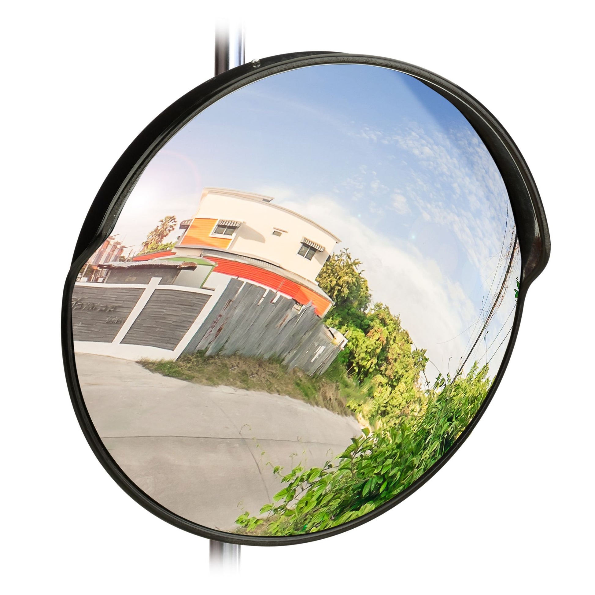 Verkehrsspiegel 45cm Schwarz von Relaxdays
